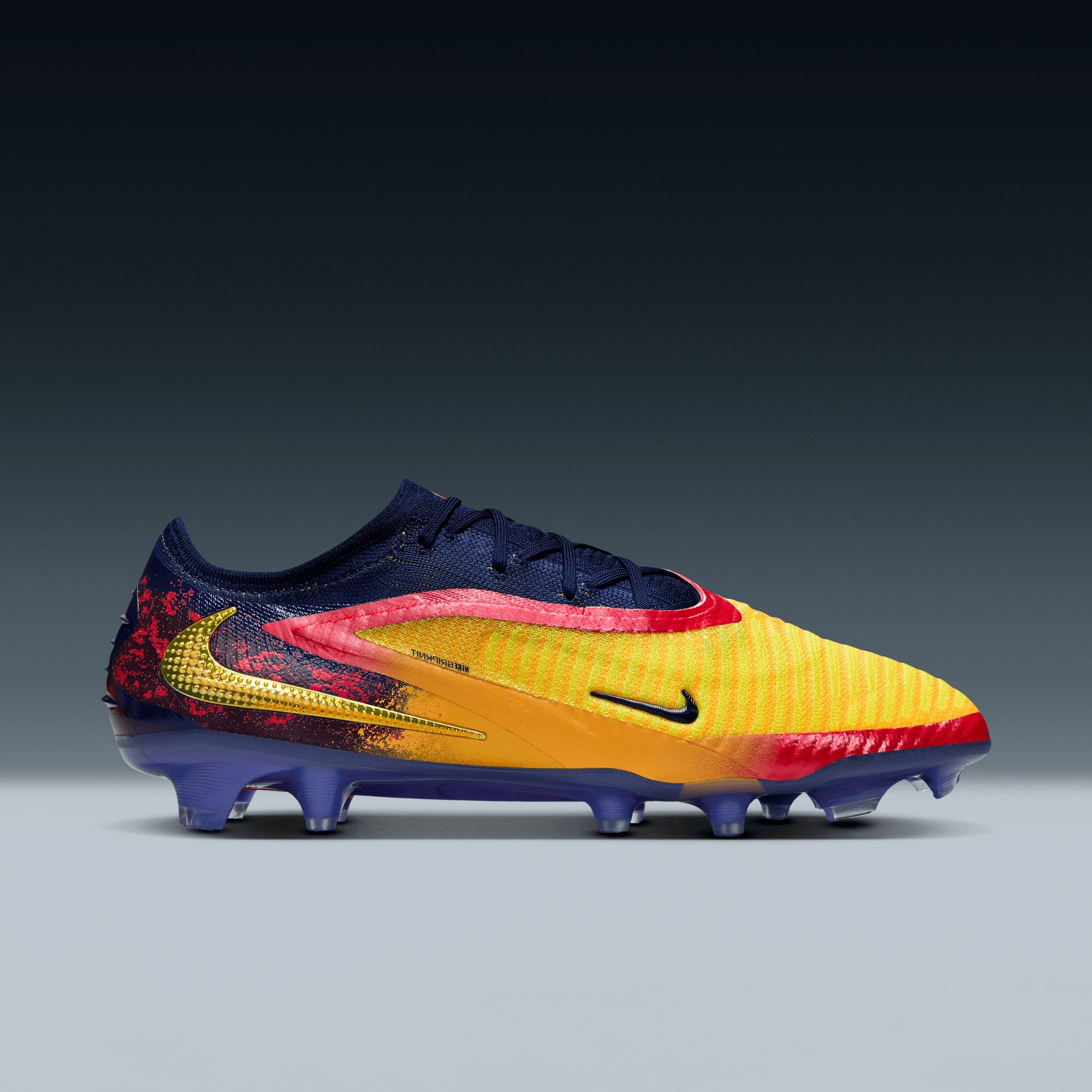 Nike Phantom 6 Low Elite "Erling Haaland" Firm-Ground Soccer Cleats - Laser Orange/Lemon Venom-Blue Void
