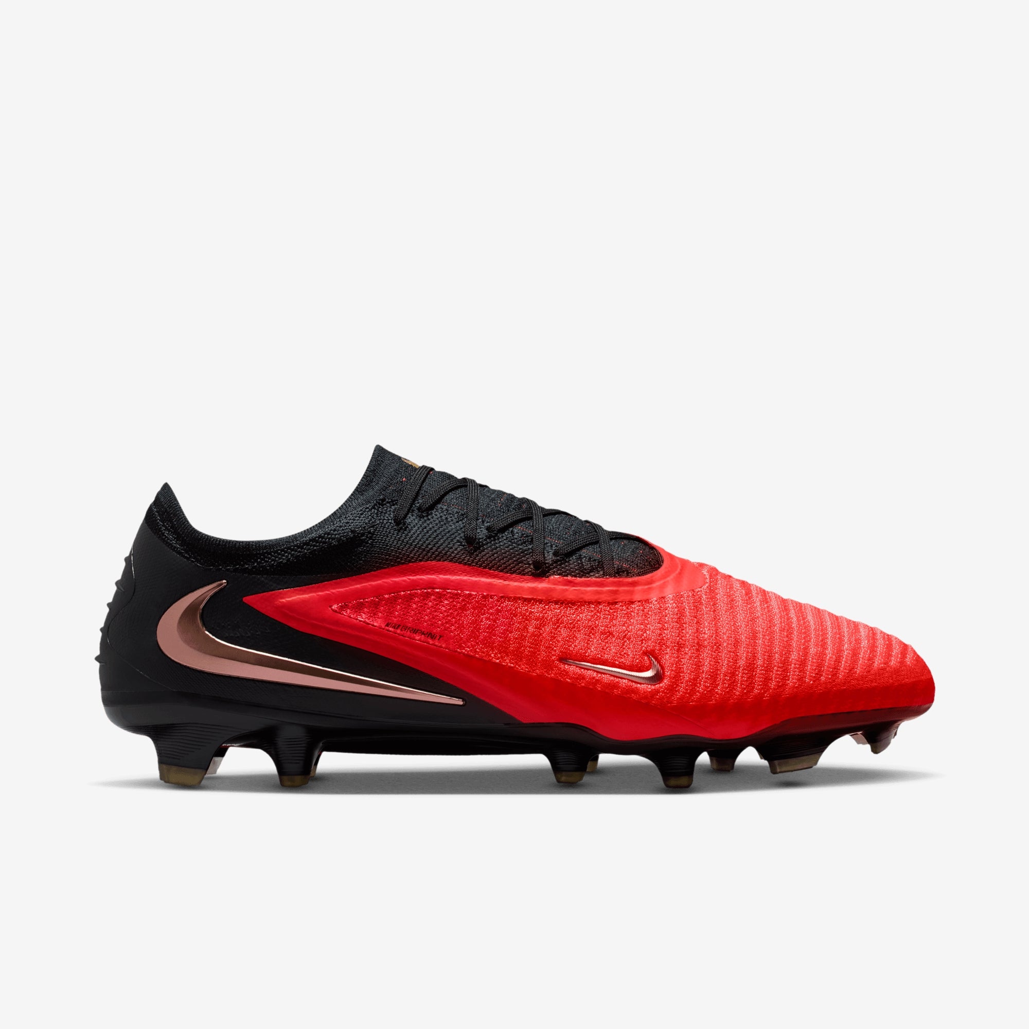 Nike Phantom 6 Low Elite Firm-Ground Soccer Cleats - Bright Crimson/Blur-Black
