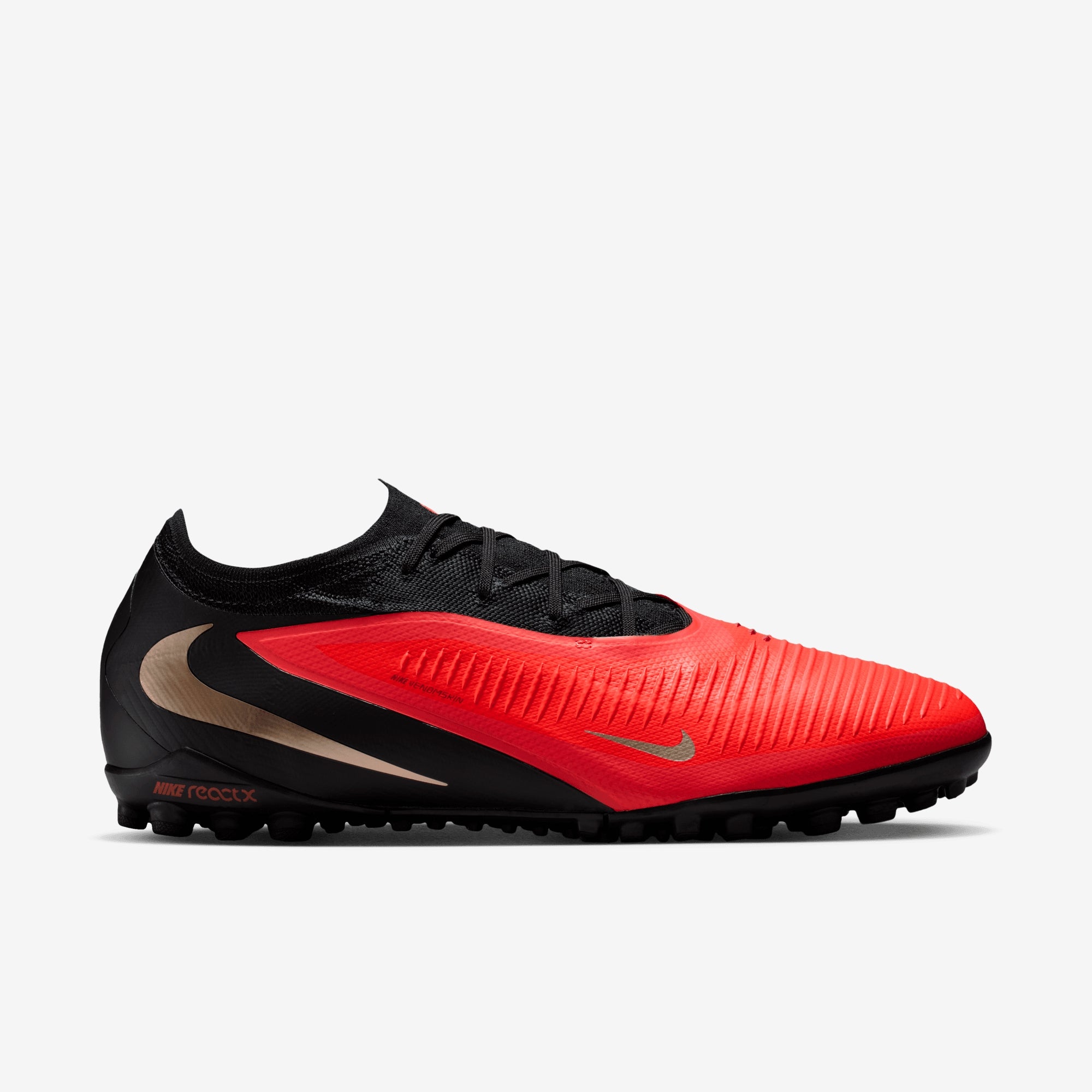 Nike Phantom 6 Low Pro Turf Soccer Shoes - Bright Crimson/Blur-Black