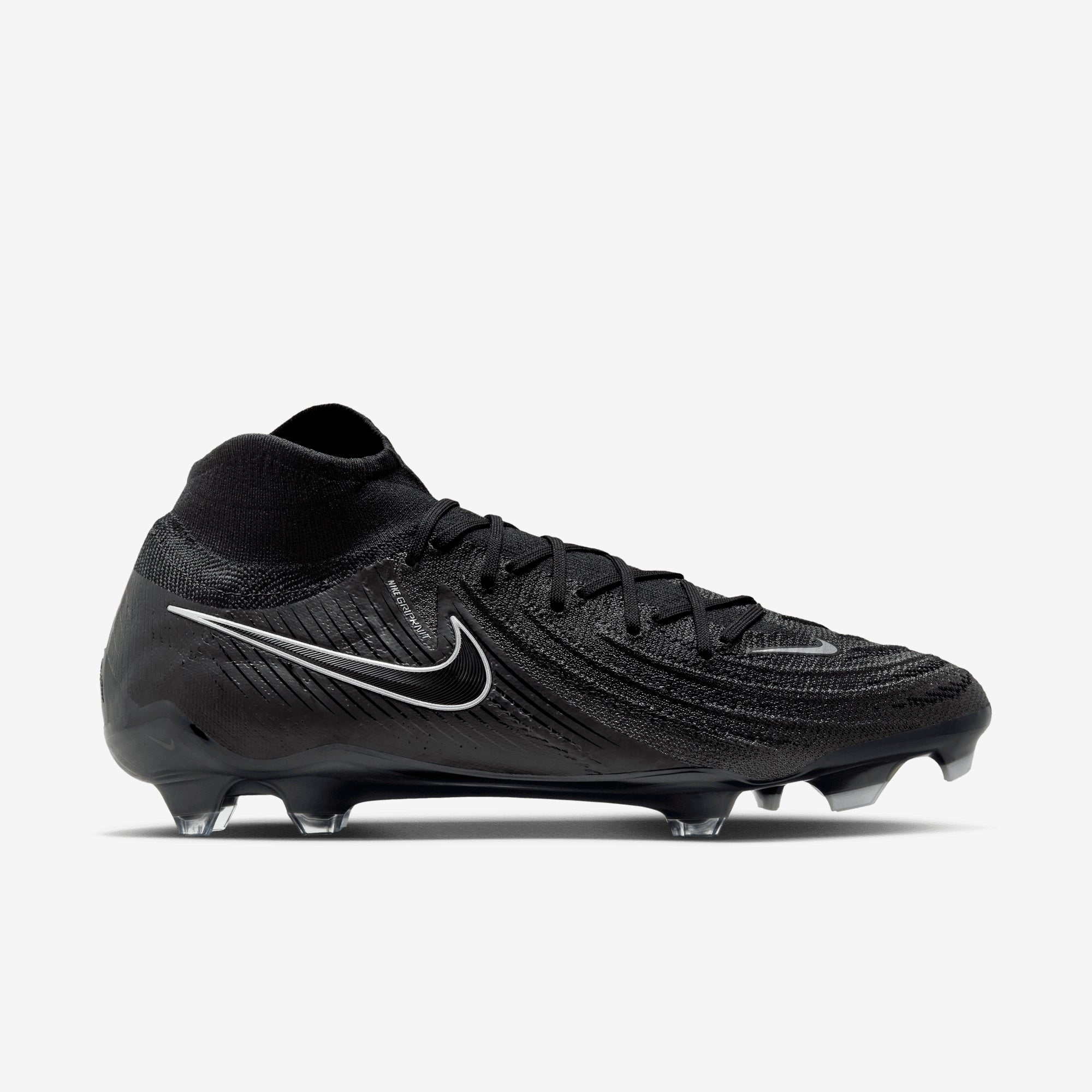 Nike Phantom Luna 2 Elite FG High-Top Soccer Cleats - Black/Black