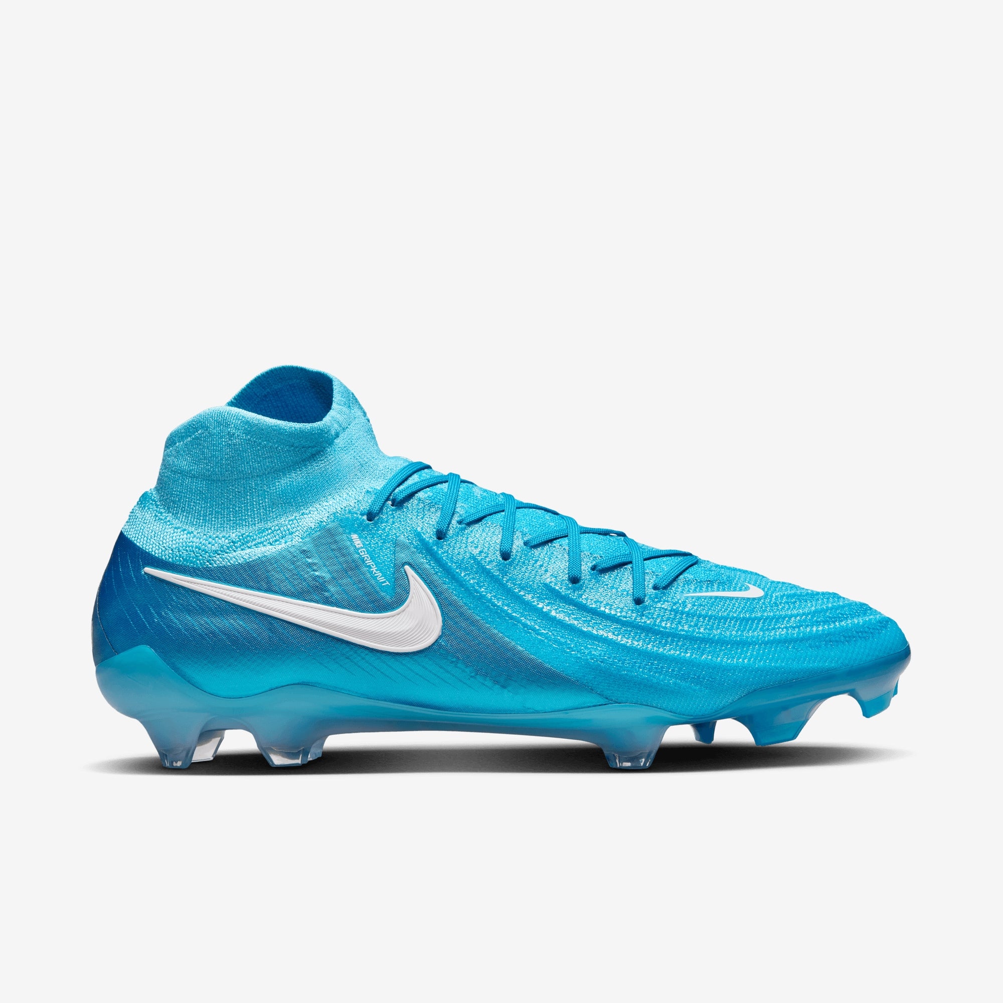 Nike Phantom Luna 2 Elite FG High-Top Soccer Cleats - Blue Fury/White