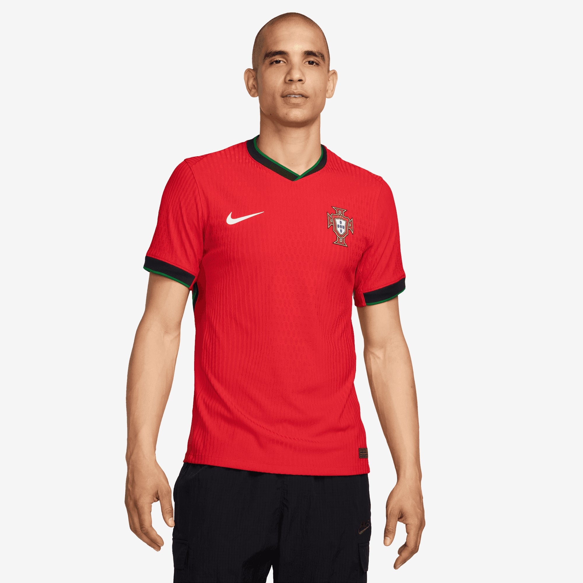 Nike Portugal (Men's Team) 2024/25 Match Home Men's Dri-FIT ADV Soccer Authentic Jersey - University Red/Pine Green/Sail