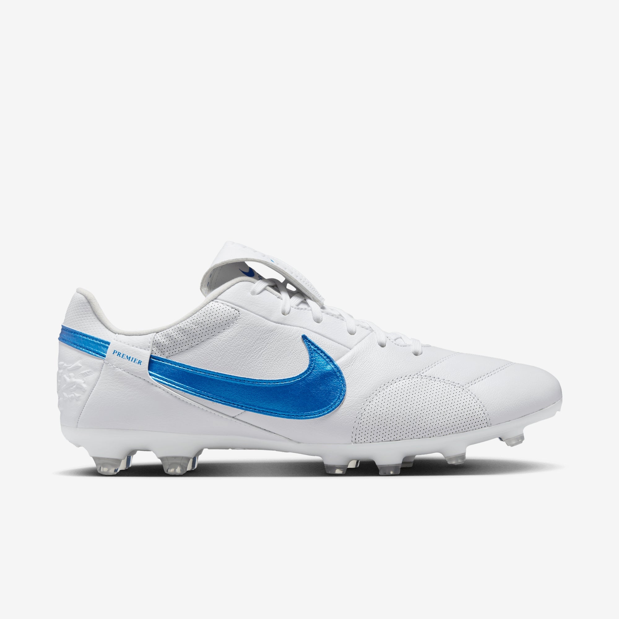 Nike Premier 3 FG Low-Top Soccer Cleats - White/Signal Blue