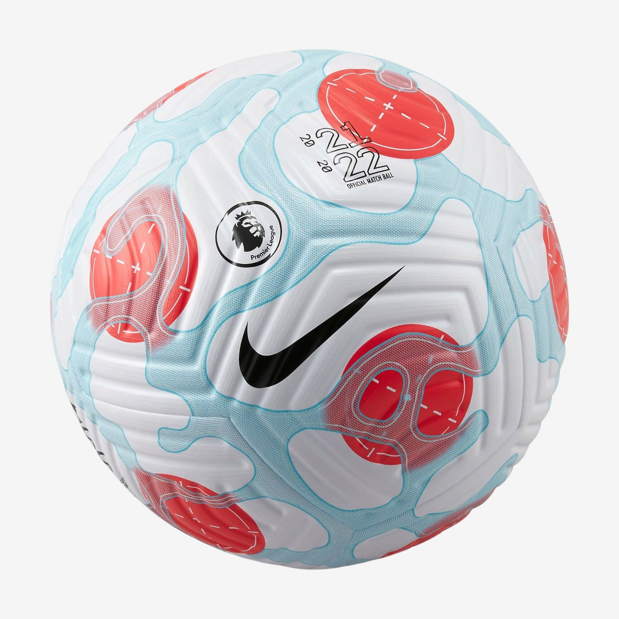 Nike Premier League Flight Match Third Soccer Ball - White/Light Blue/Crimson