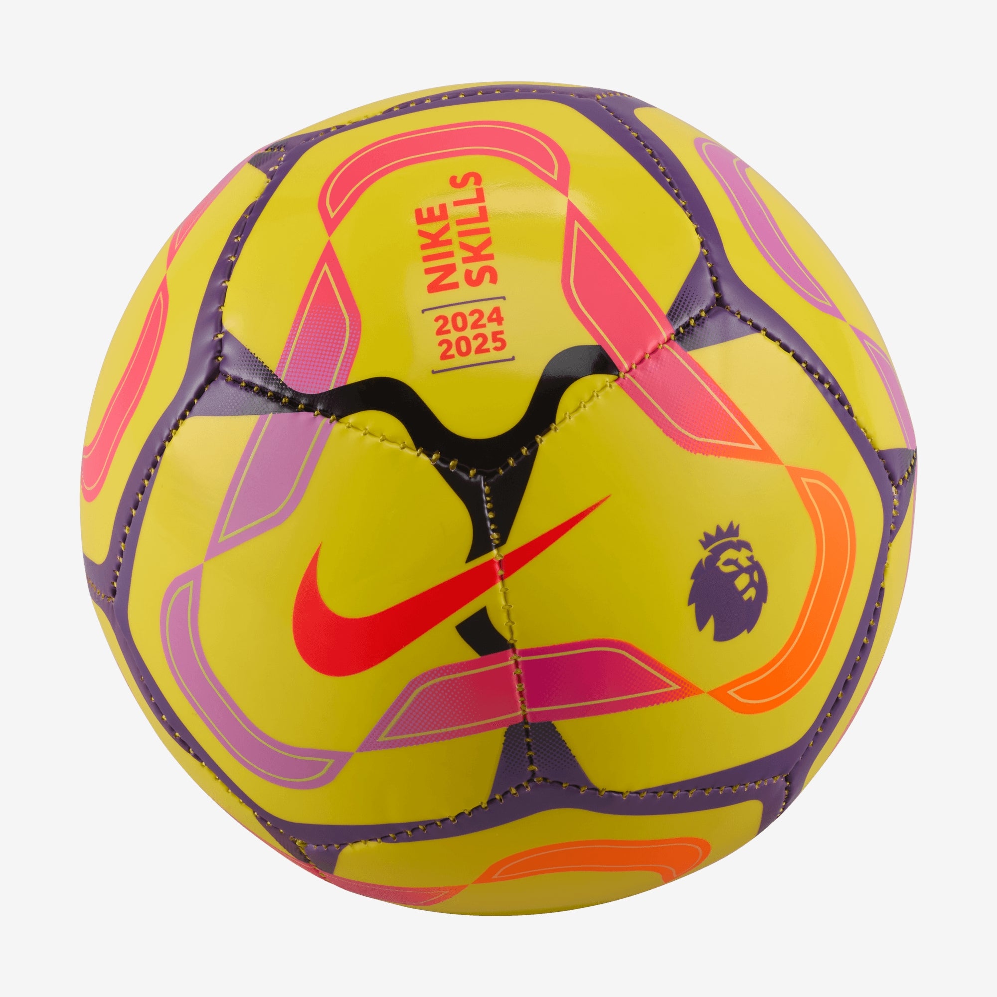 Nike Premier League Skills Soccer Ball - Yellow/Disco Purple/Bright Crimson