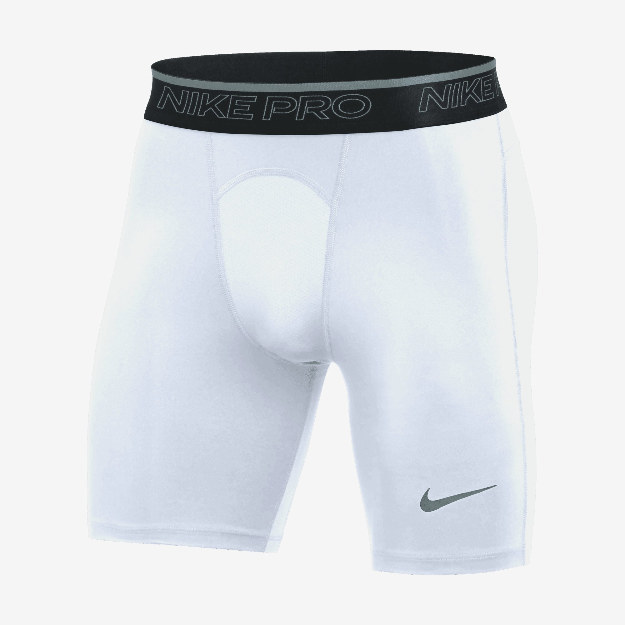 Nike Pro Men's Bike Shorts - White/Cool Grey