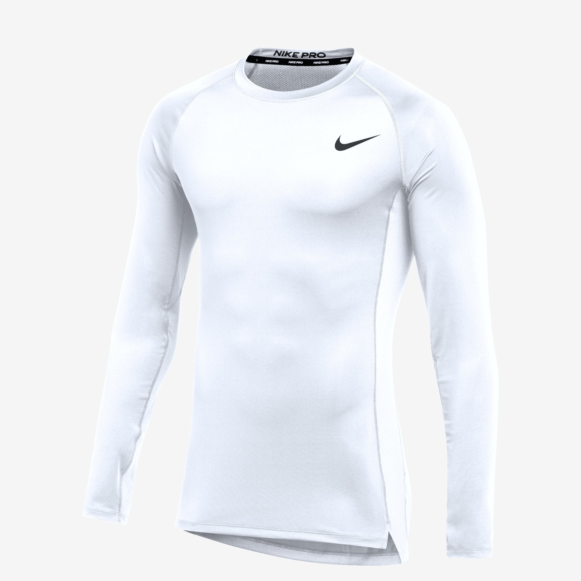 Nike Pro Men's Long-Sleeve Top - White/Black