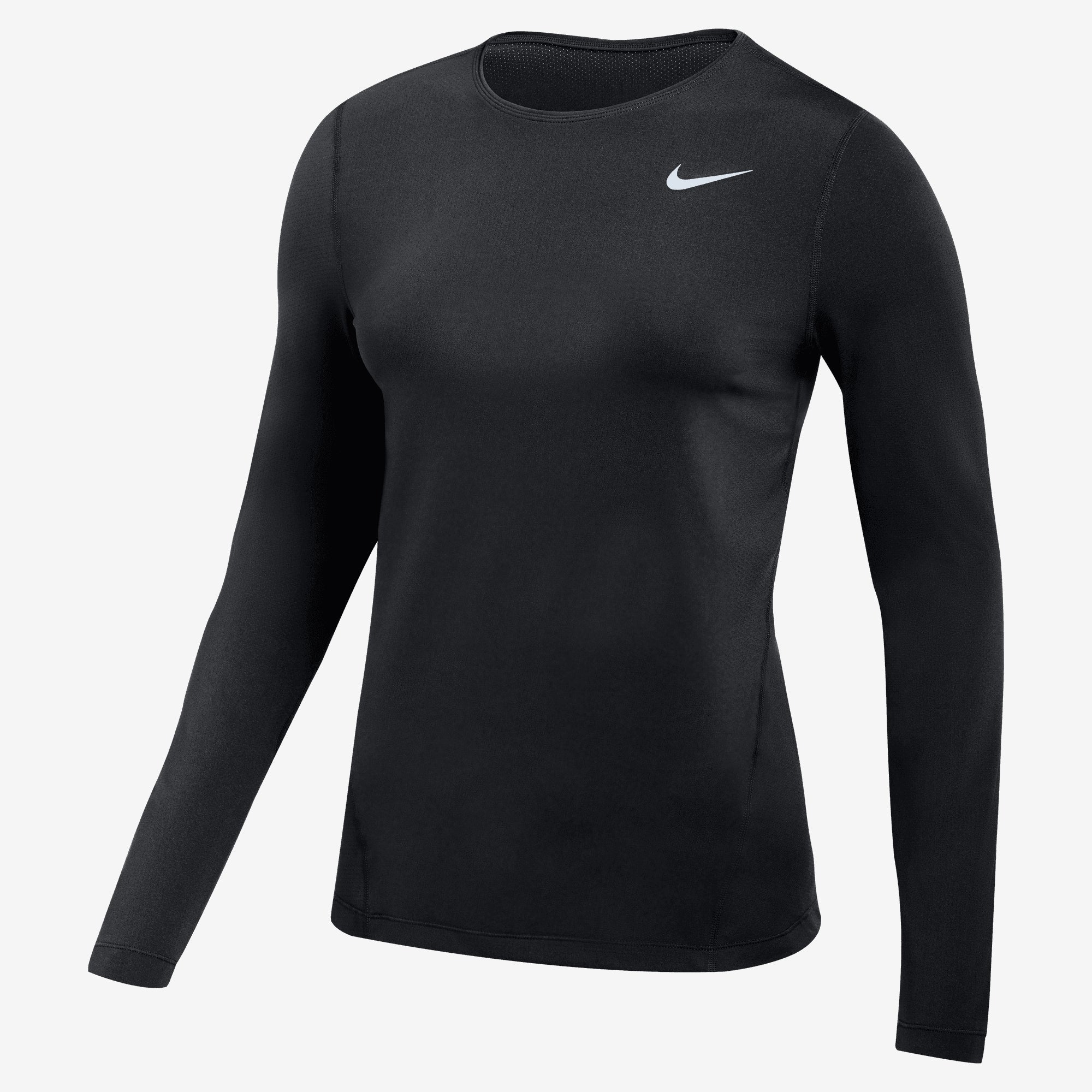 Nike Pro Women's Long-Sleeve Mesh Top - Black/White