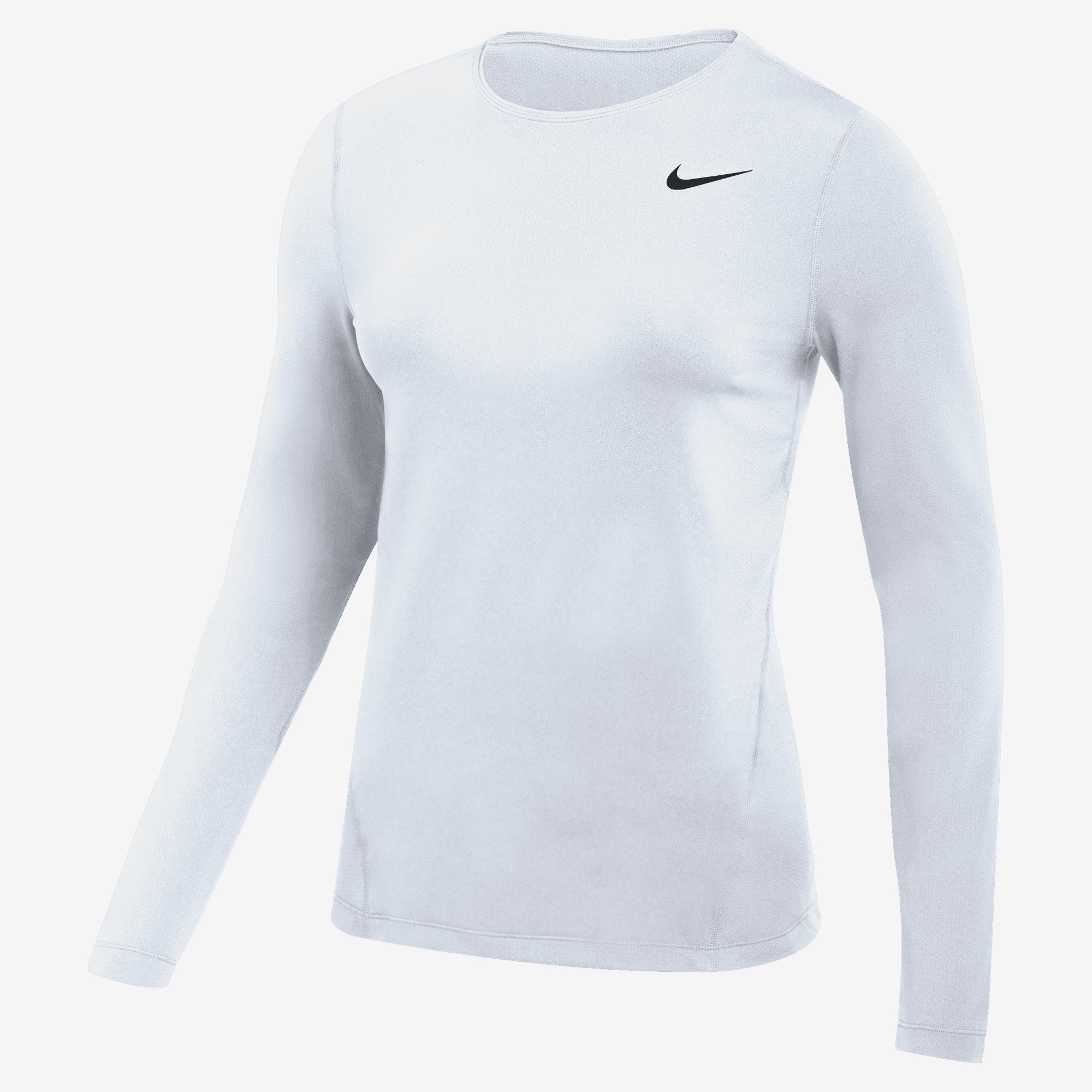 Nike Pro Women's Long-Sleeve Mesh Top - White/Black