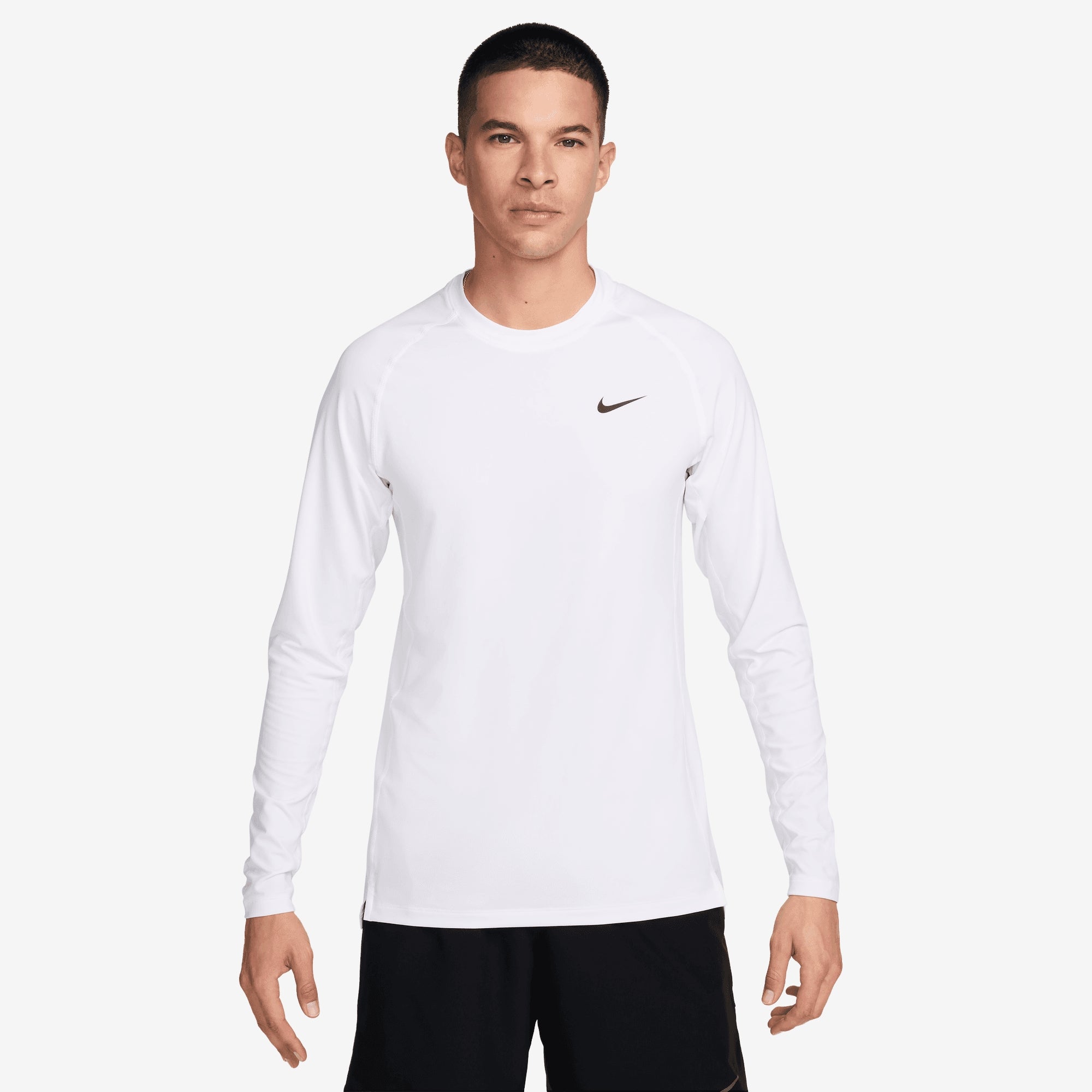 Nike Pro Men's Long-Sleeve Top - White/Black