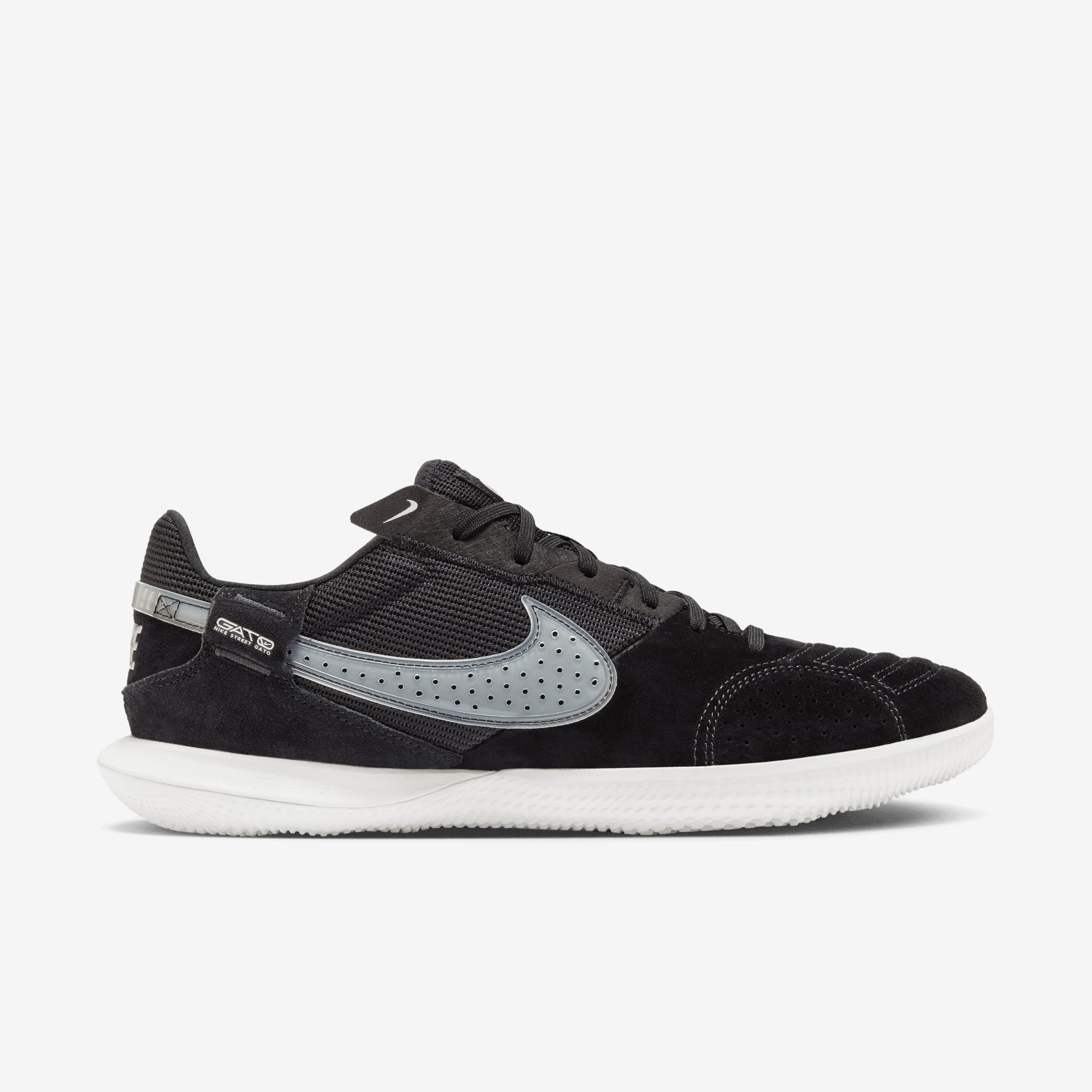 Nike Streetgato Low-Top Soccer Shoes - Black/Summit White-Off Noir
