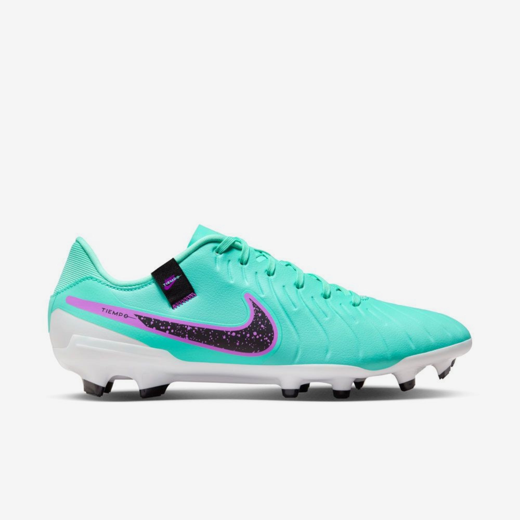 Nike Tiempo Legend 10 Academy MG Low-Top Soccer Cleats - Hyper Turquoise/Black/Fuchsia Dream