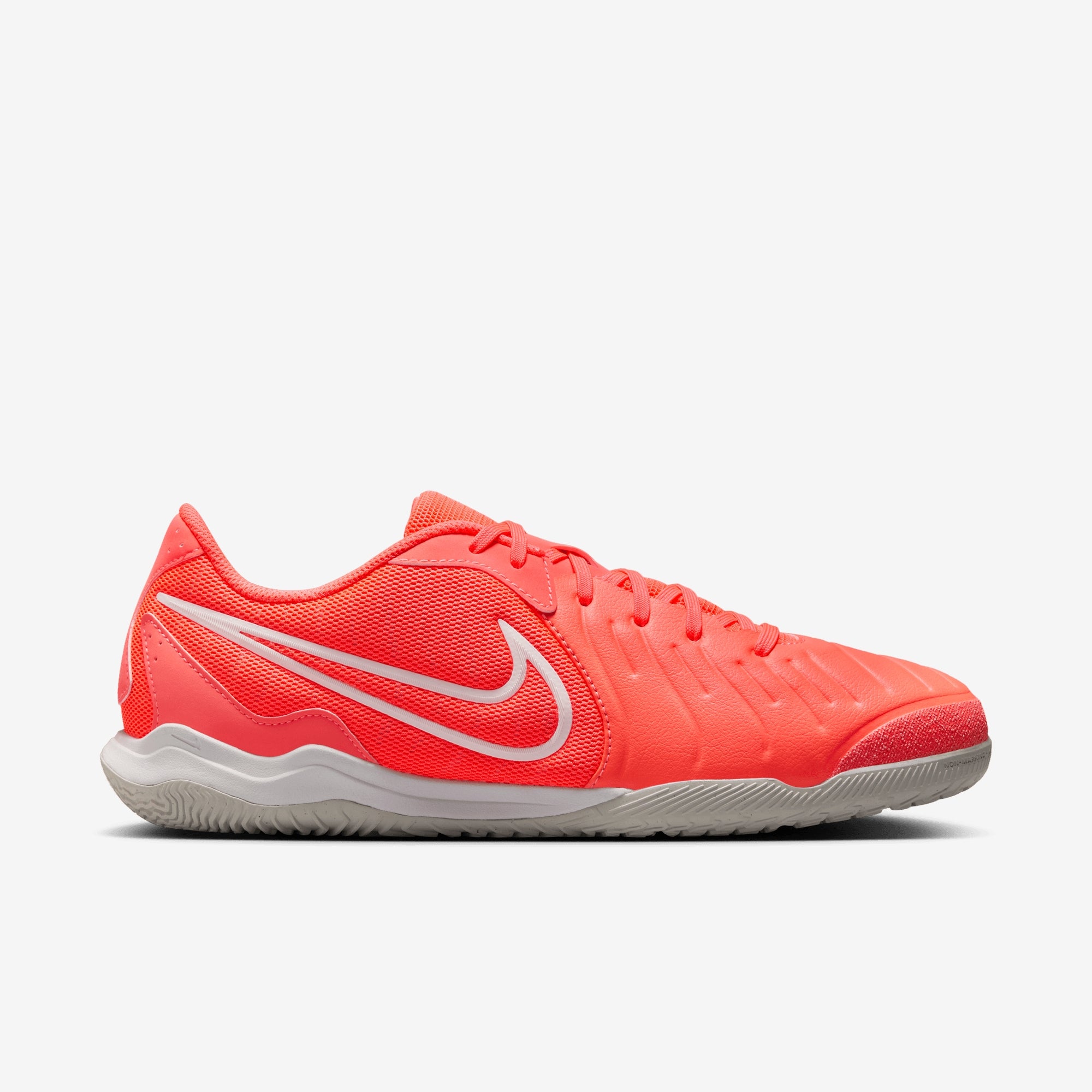 Nike Tiempo Legend 10 Academy IC Low-Top Soccer Shoes - Hot Lava/White