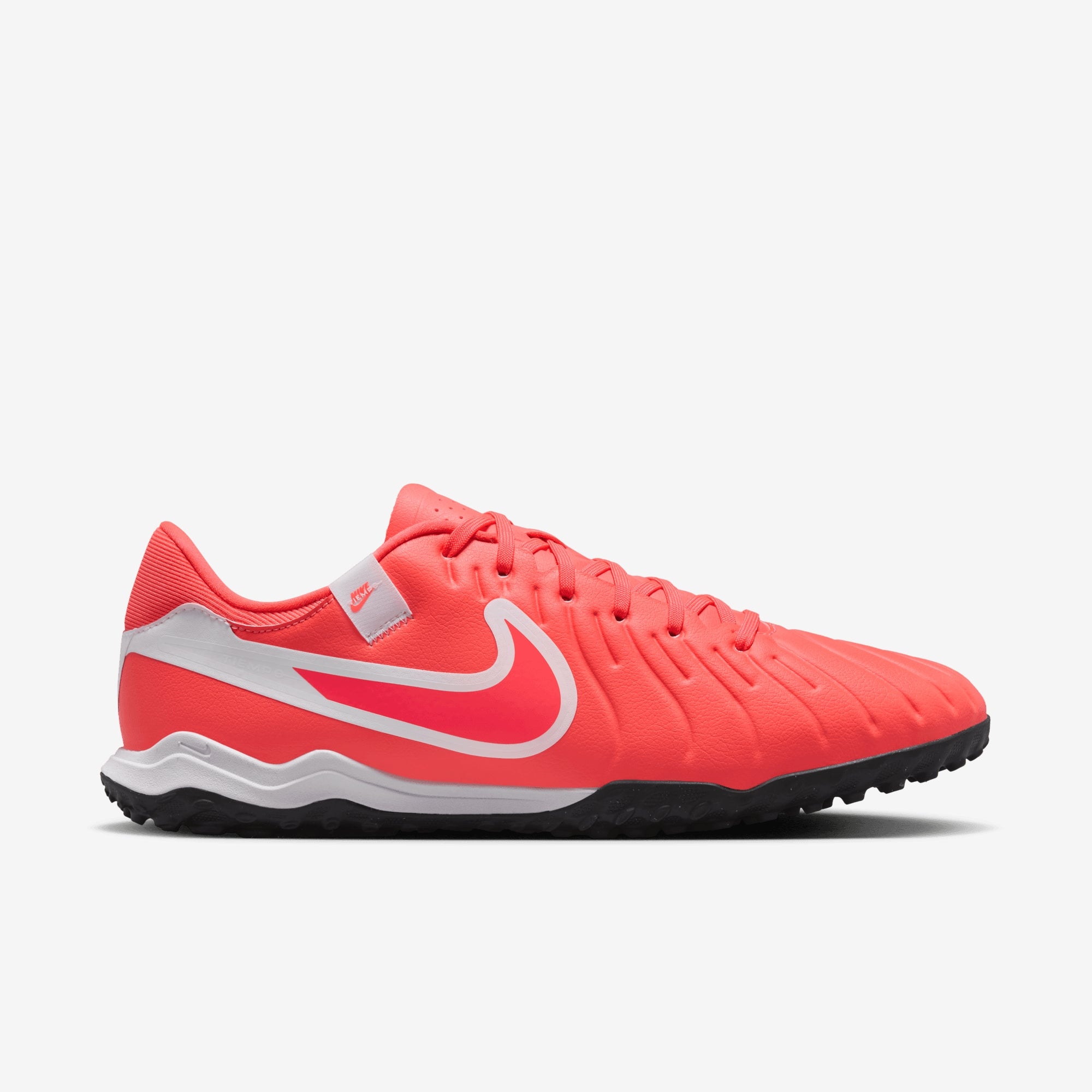 Nike Tiempo Legend 10 Academy TF Low-Top Soccer Shoes - Hot Lava/White