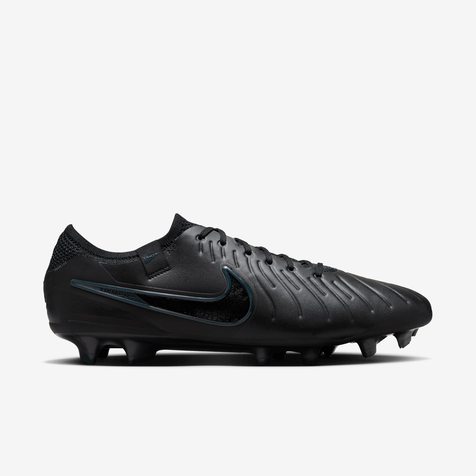 Nike Tiempo Legend 10 Elite FG Low-Top Soccer Cleats - Black/Black-Deep Jungle