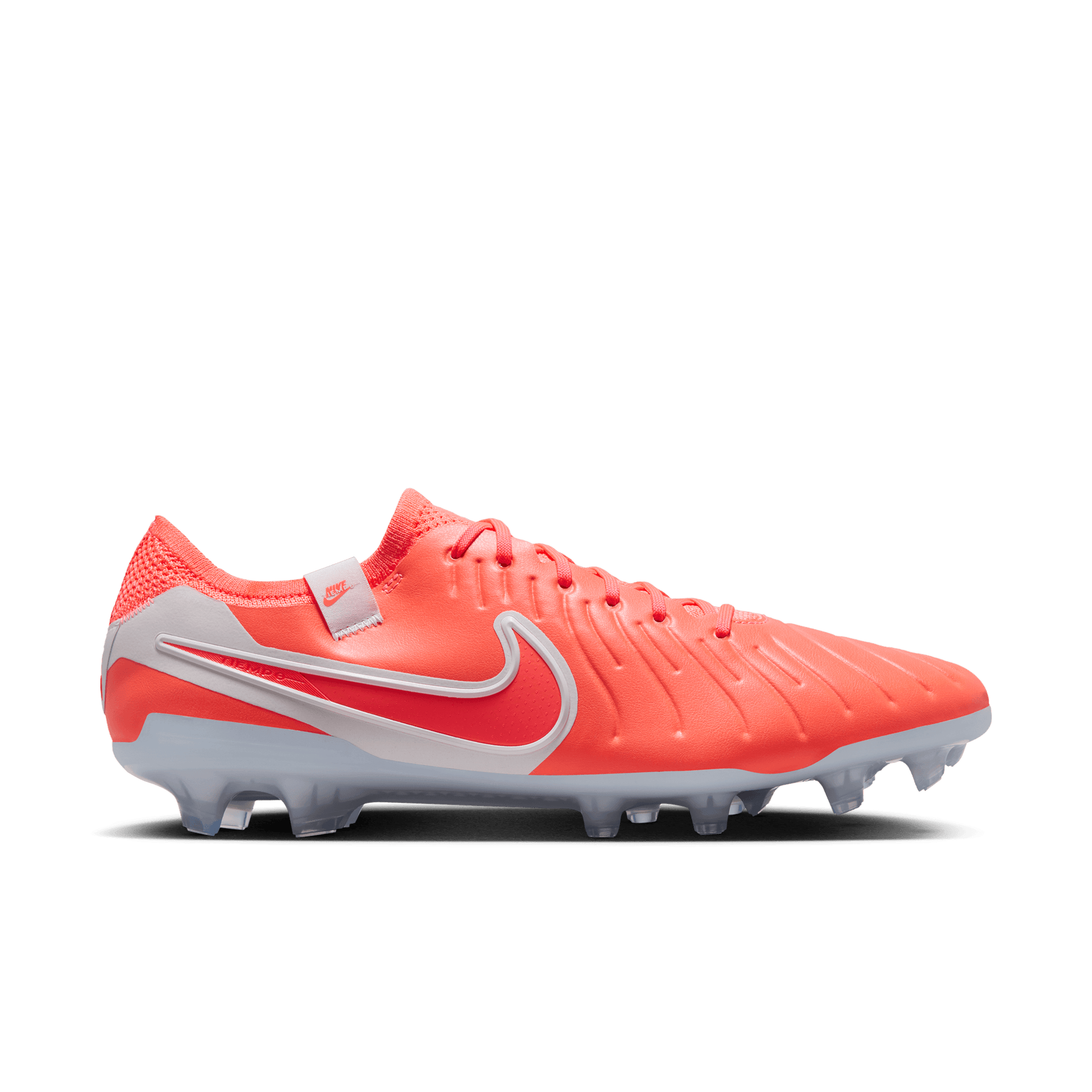 Nike Tiempo Legend 10 Elite FG Low-Top Soccer Cleats - Hot Lava/White