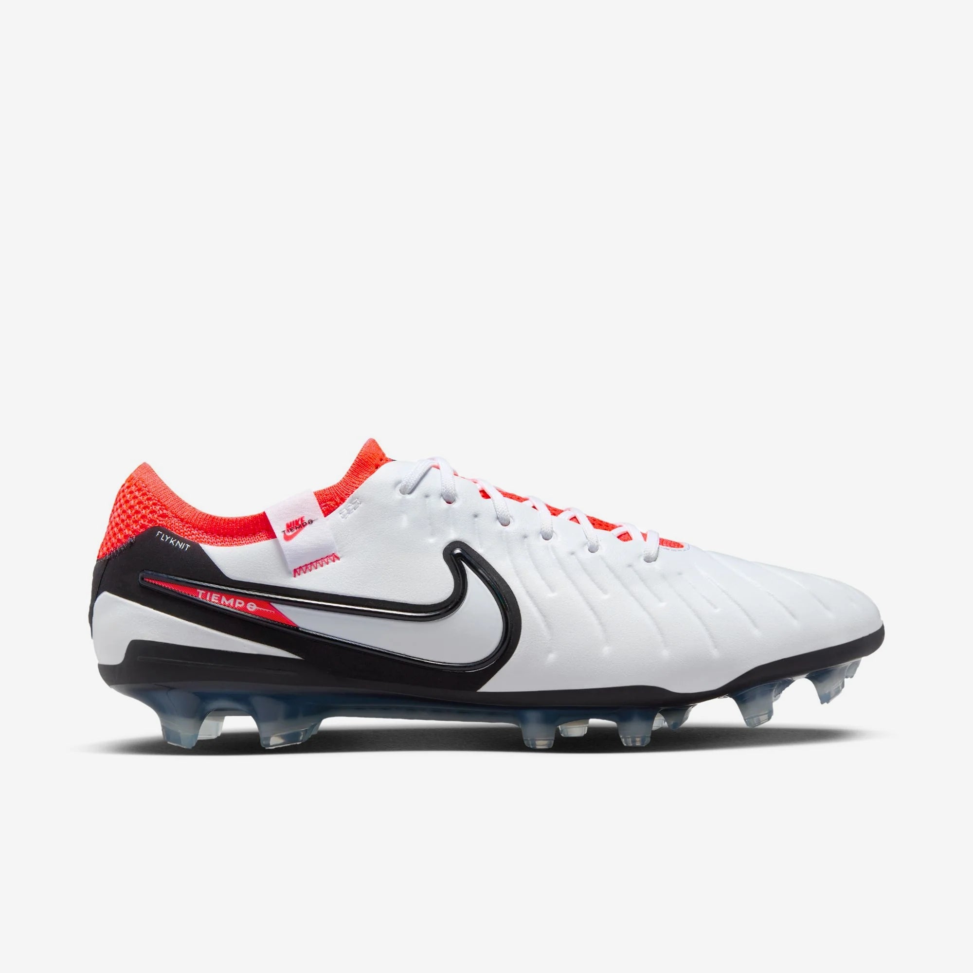 Nike Tiempo Legend 10 Elite FG Low-Top Soccer Cleats - White/Black/Bright Crimson