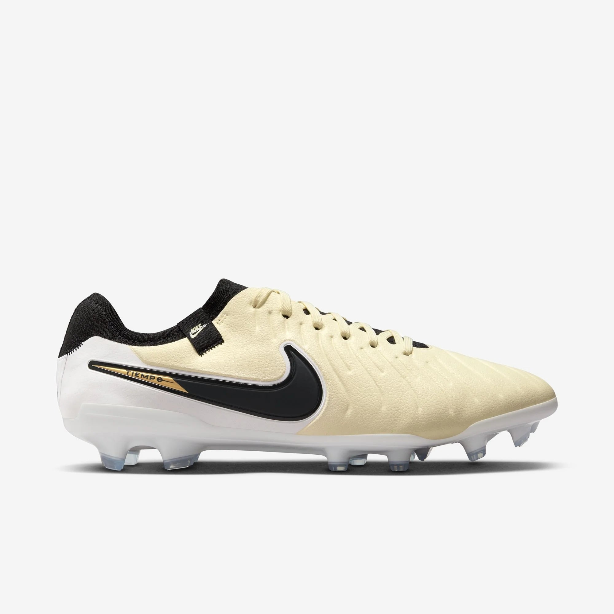 Nike Tiempo Legend 10 Pro FG Low-Top Soccer Cleats - Lemonade/Black/Metallic Gold Coin