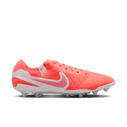 Nike Tiempo Legend 10 Pro AG Low-Top Soccer Cleats - Hot Lava/White