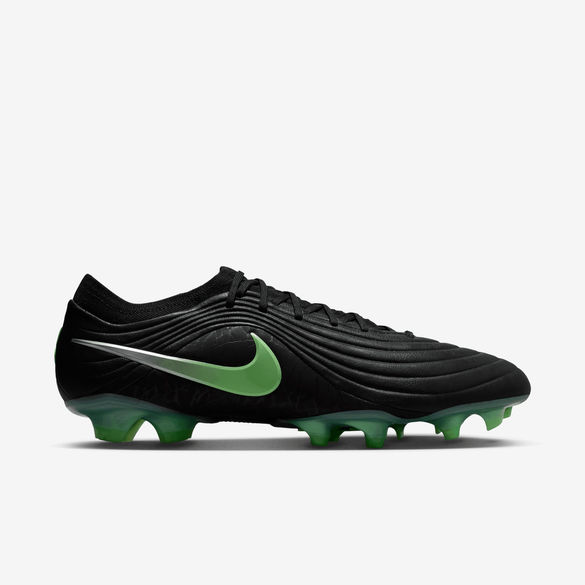 Nike Tiempo Maestro Elite Firm-Ground Low-Top Soccer Cleats - Black/Illusion Green-Black