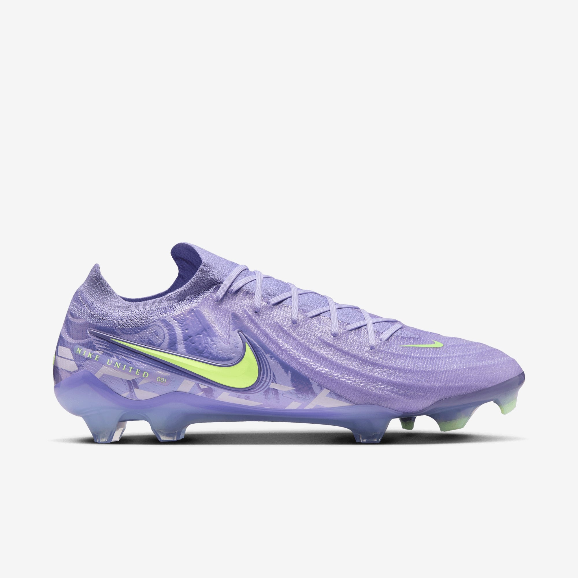 Nike United Phantom GX 2 Elite FG Low-Top Soccer Cleats - Purple Agate/Barely Volt