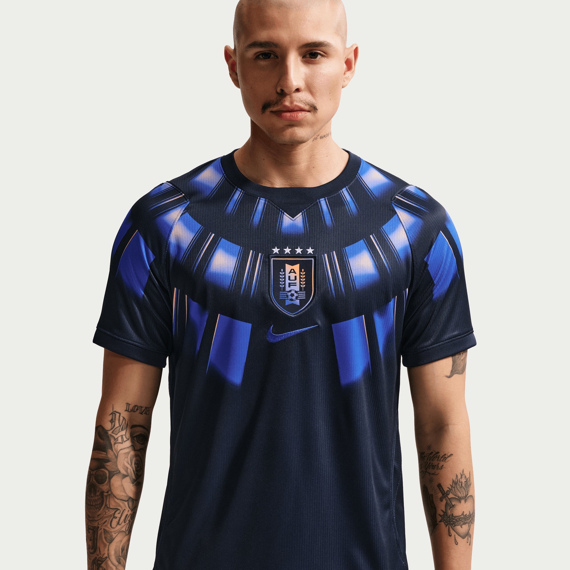 Nike Uruguay 2026 Stadium Away Men's Dri-FIT Soccer Replica Jersey - Obsidian/Hyper Royal