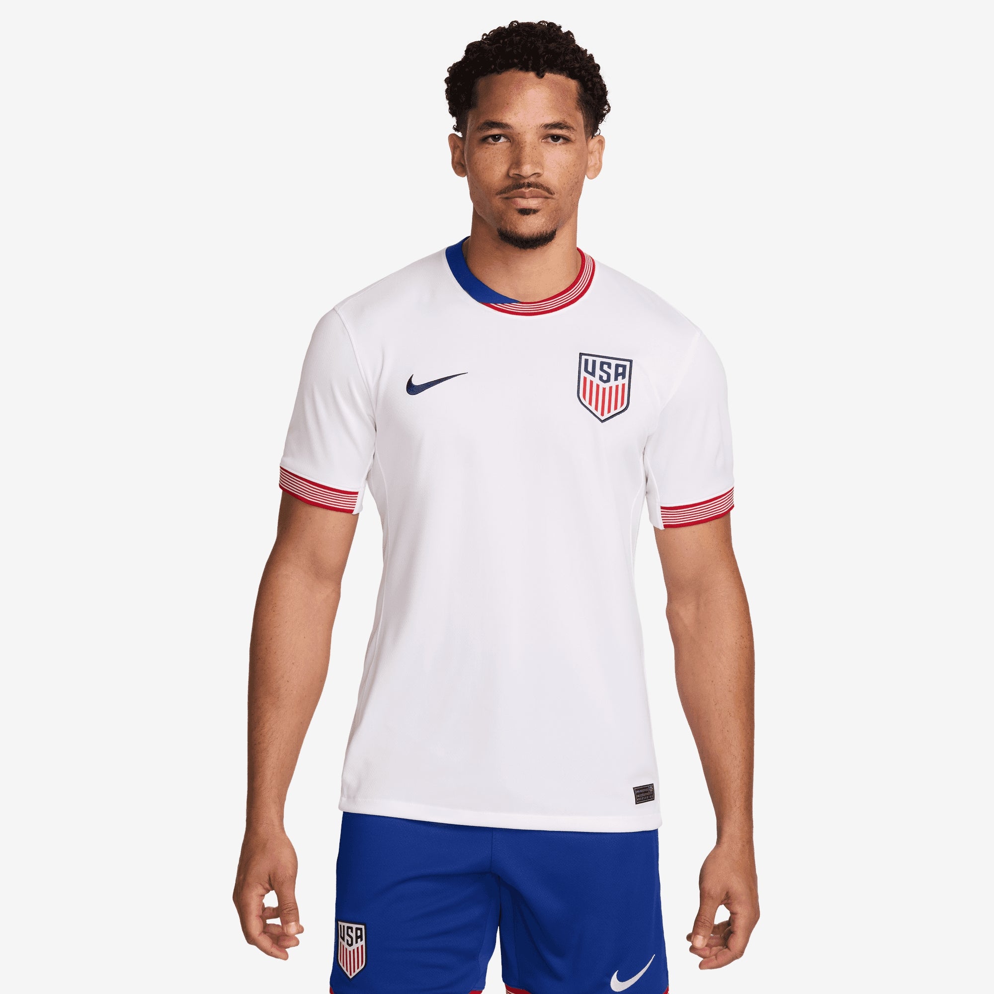 Nike USA 2024 Stadium Home Men's Dri-FIT Soccer Replica Jersey - White/White