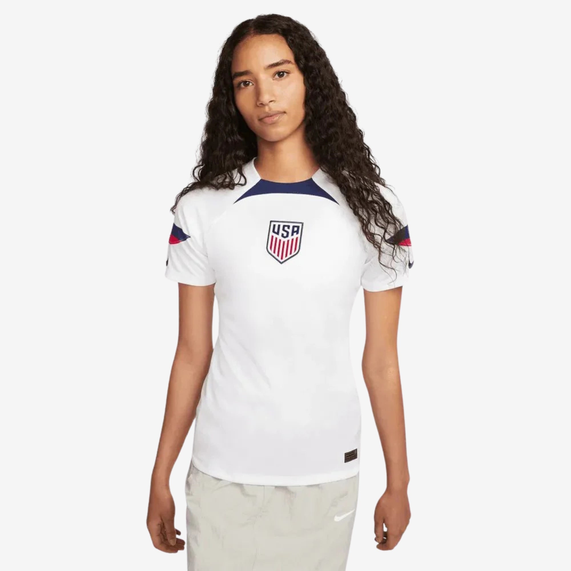 Nike USA 2022/23 Stadium Home Women's Soccer Jersey - White/Loyal Blue