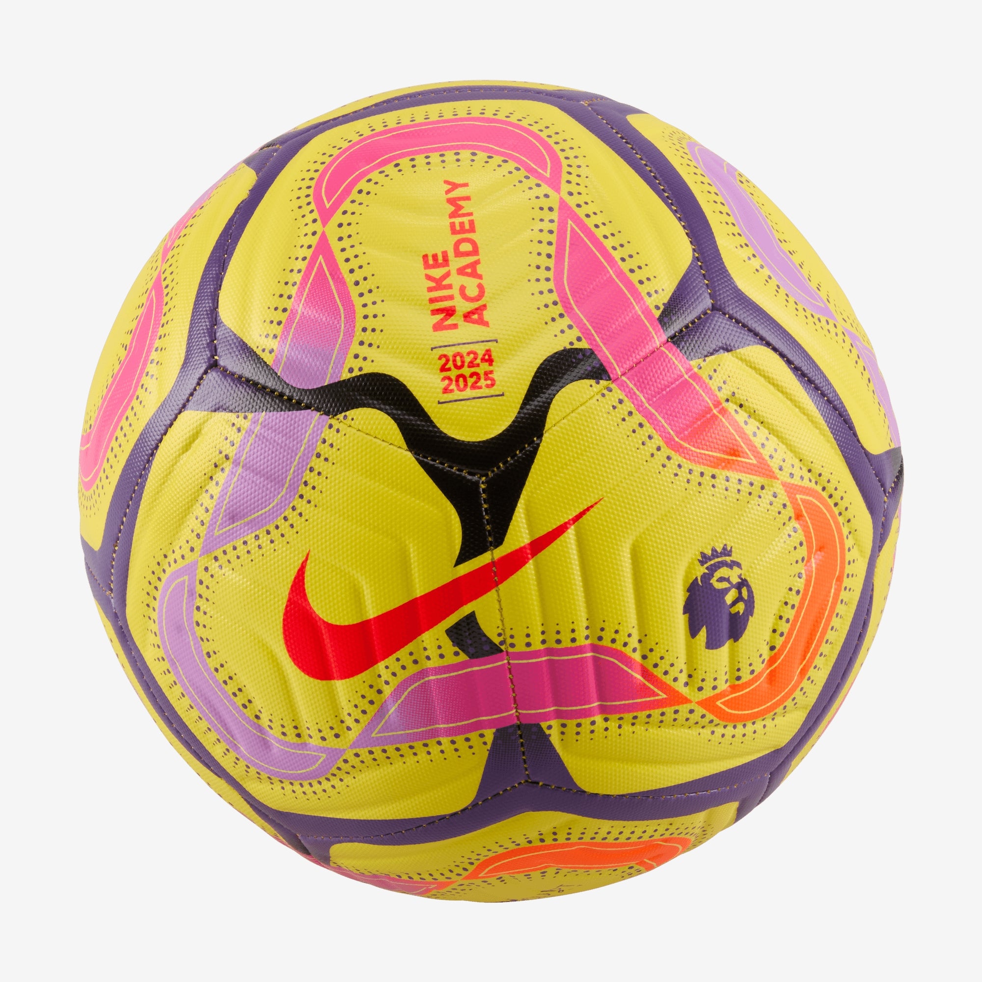 Nike Premier League Academy Soccer Ball - Yellow/Disco Purple/Bright Crimson