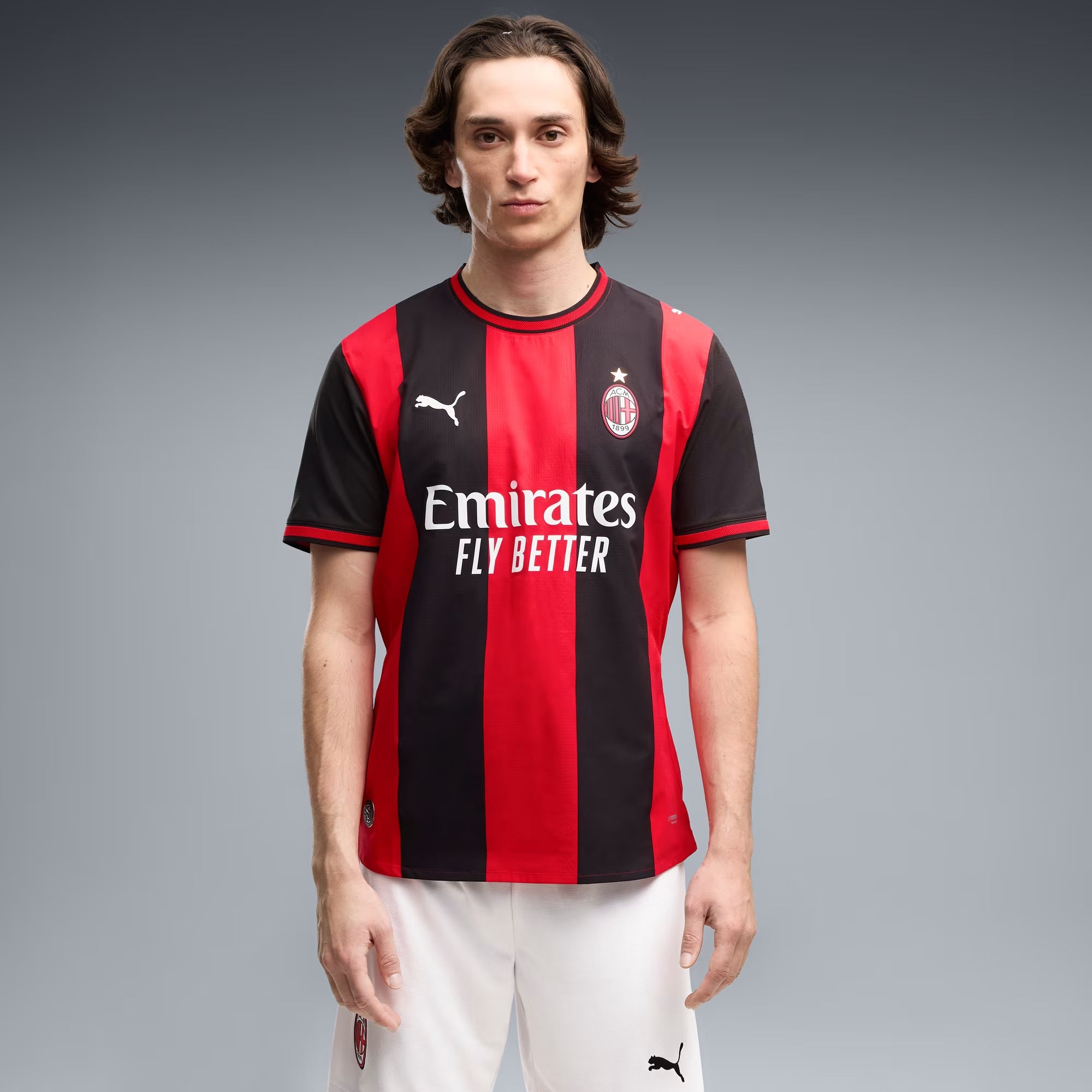 PUMA AC Milan 2026/27 Match Home Men's Soccer Authentic Jersey - PUMA Black-For All Time Red