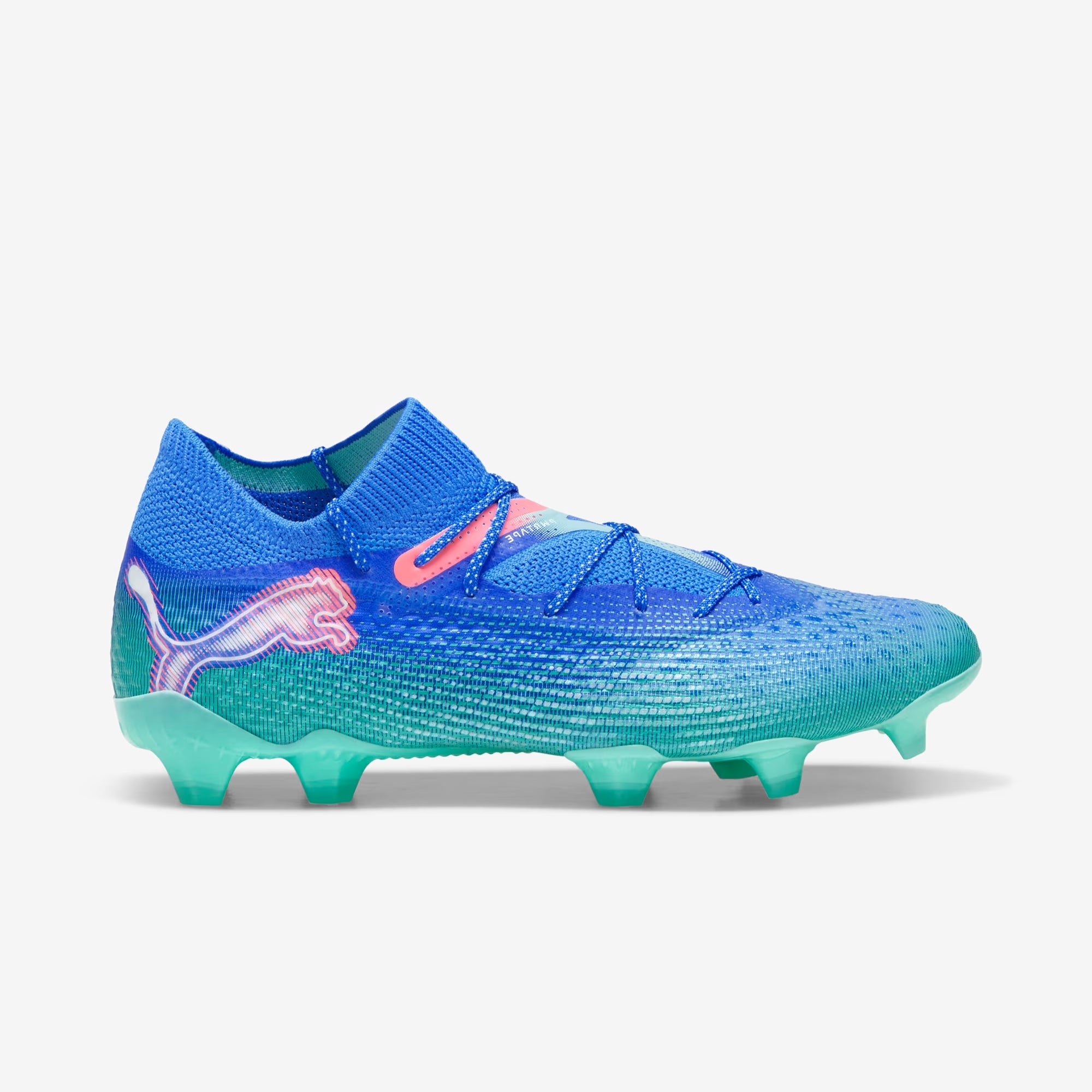PUMA FUTURE 7 ULTIMATE Firm/Artificial-Ground Low-Top Soccer Cleats - Bluemazing-PUMA White-Electric Peppermint
