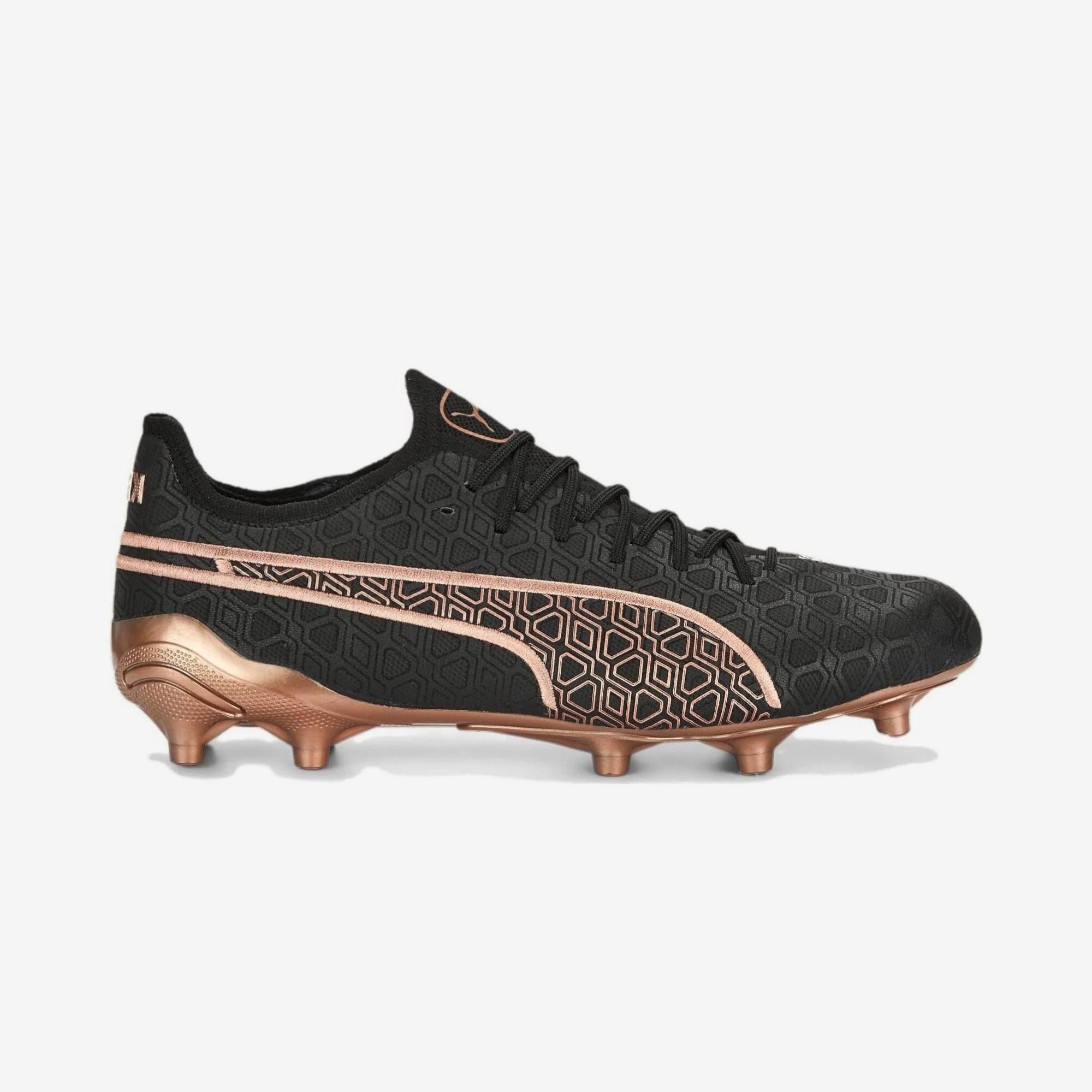 PUMA KING RUDAGON Firm/Artificial-Ground Low-Top Soccer Cleats (Black)