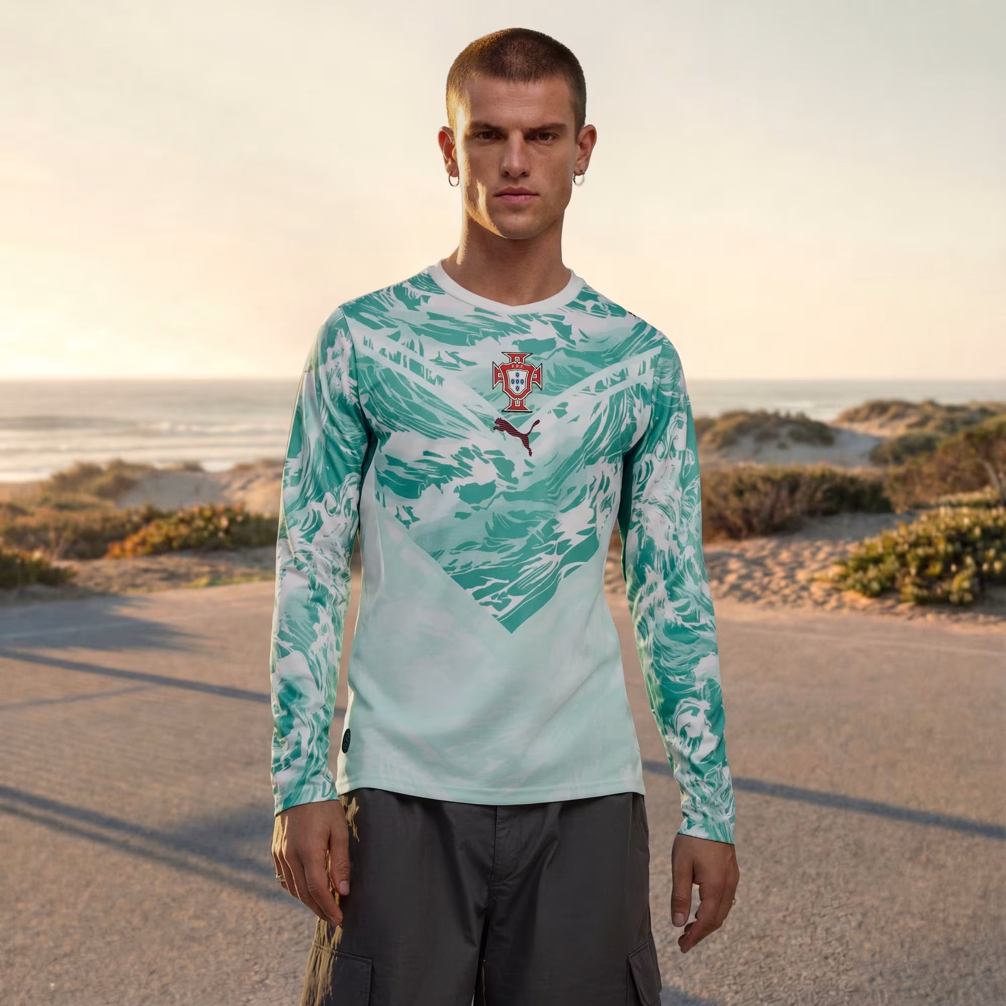 PUMA Portugal 2026 Stadium Away Men's Soccer Long-Sleeve Jersey