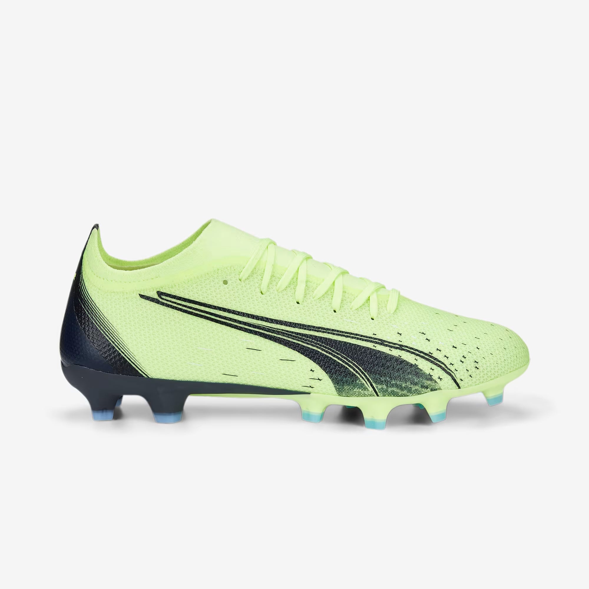 PUMA ULTRA MATCH Firm/Artificial-Ground Low-Top Soccer Cleats - Fizzy Light-Parisian Night-Blue Glimmer