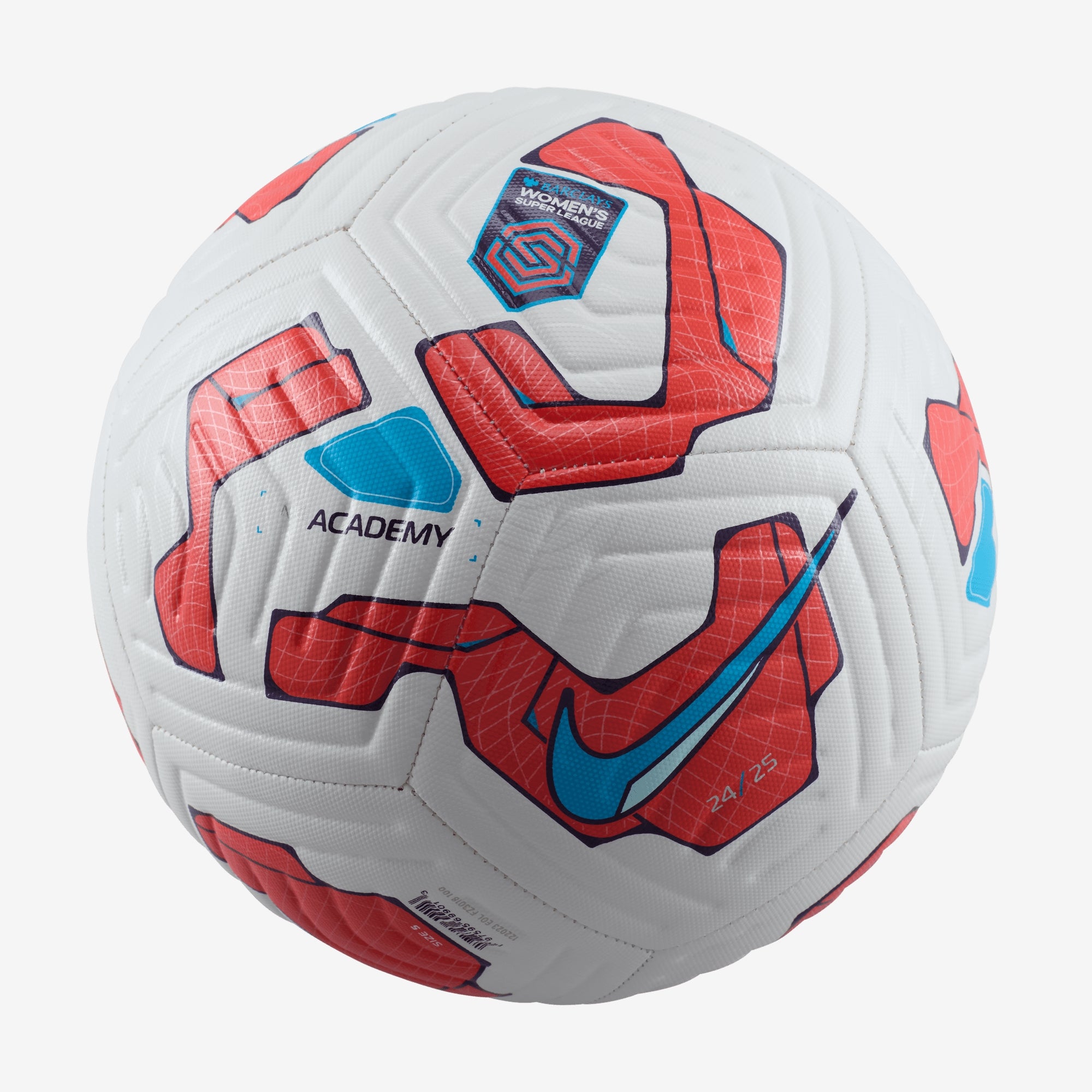 Nike Women's Super League Academy Soccer Ball - White/Red/Blue