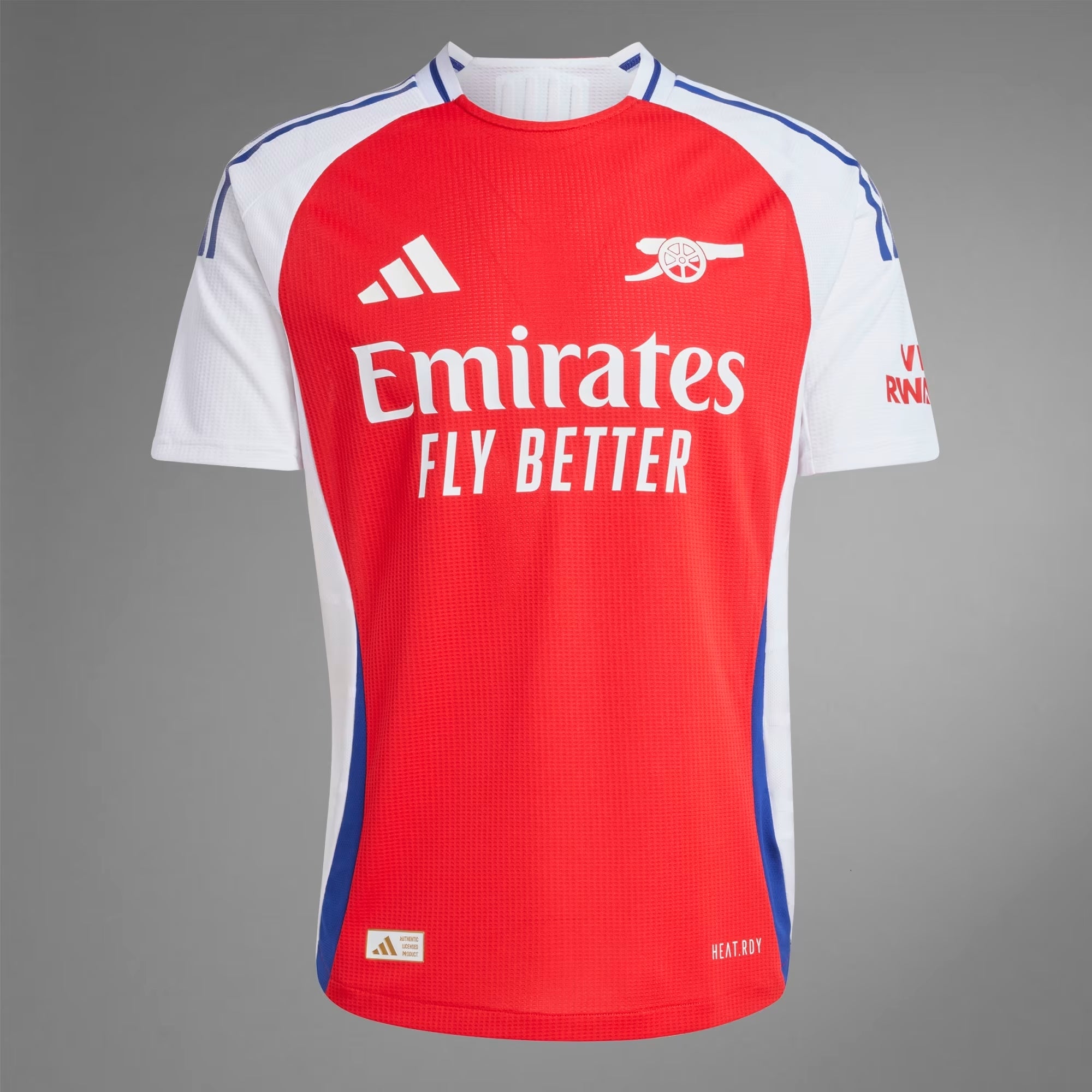 adidas Arsenal 2024/25 Match Home Men's HEAT.RDY Soccer Authentic Jersey - Better Scarlet / White