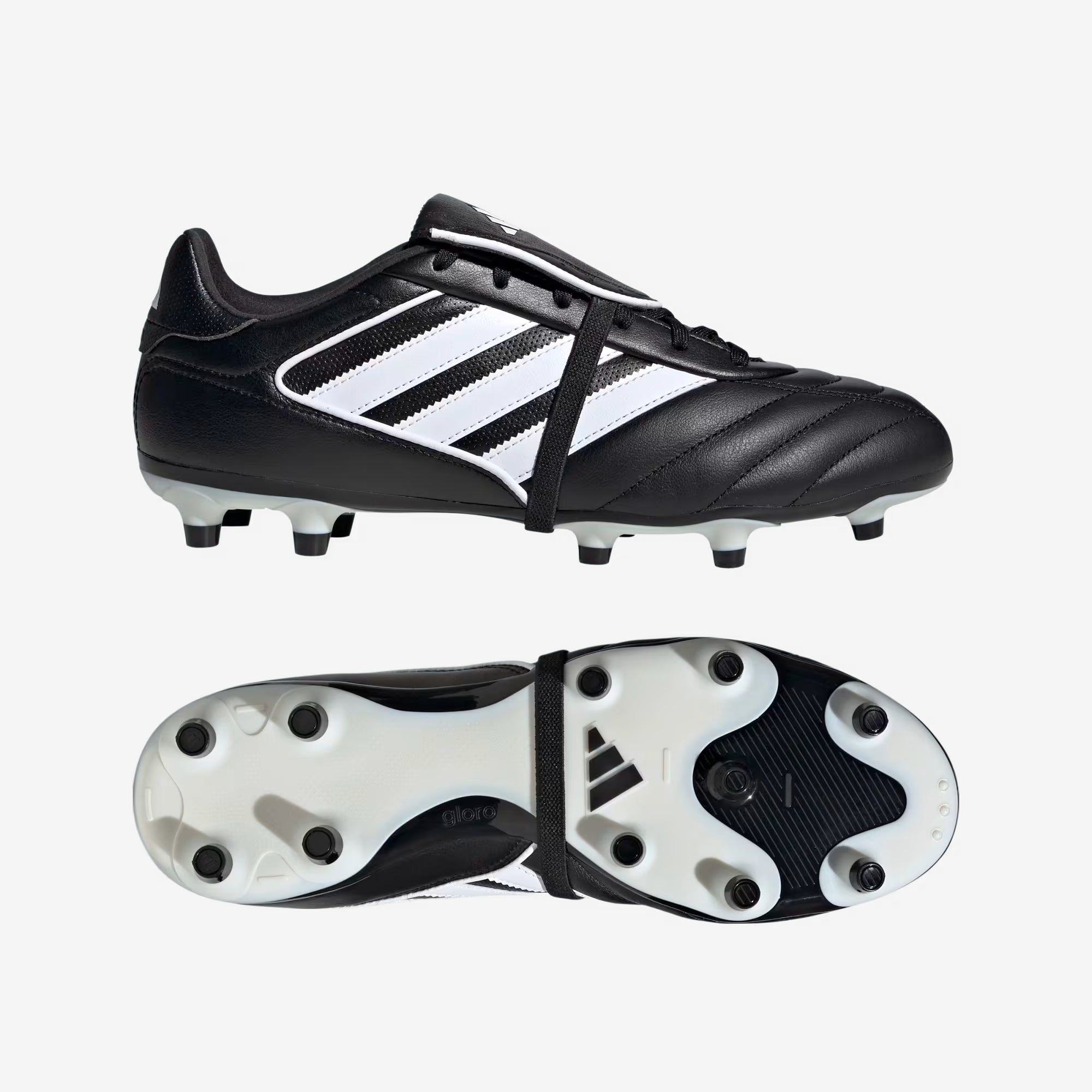 adidas Copa Gloro 2 FG Low-Top Soccer Cleats - Core Black / Cloud White / Cloud White