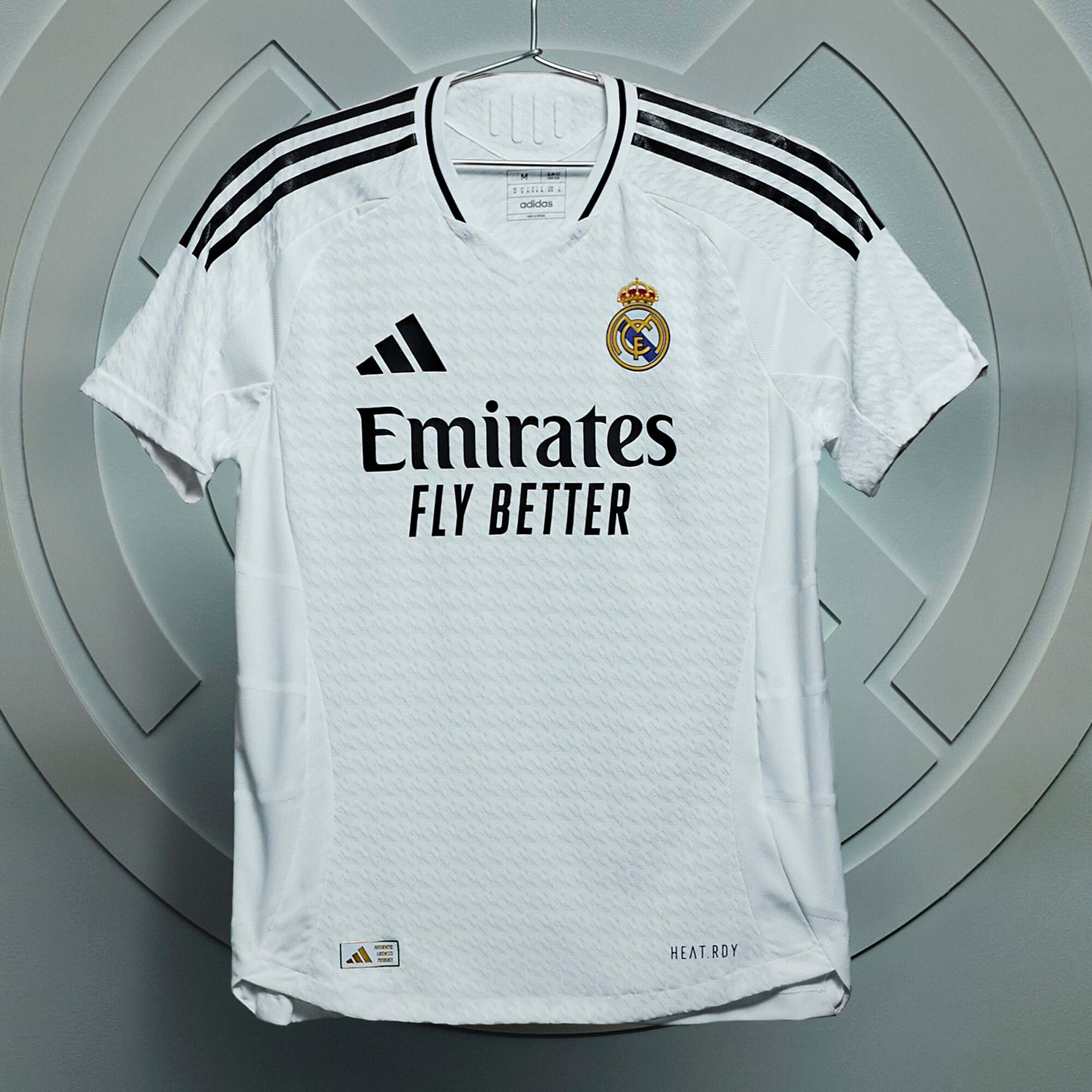 adidas Real Madrid 2024/25 Match Home Men's HEAT.RDY Soccer Authentic Jersey - White