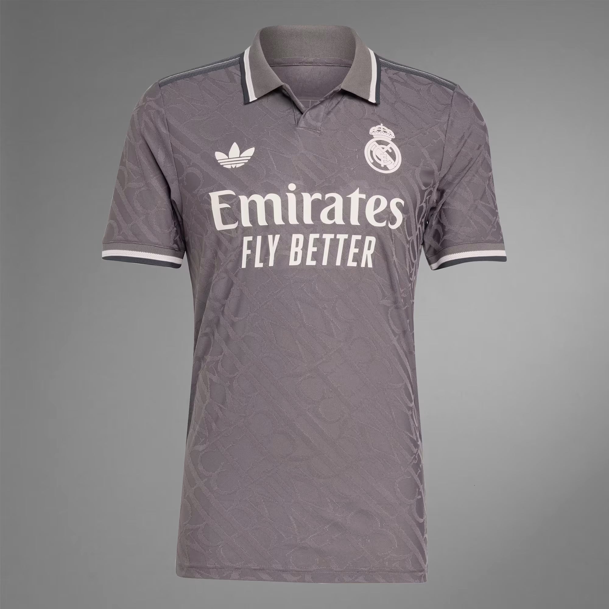 adidas Real Madrid 2024/25 Match Third Men's HEAT.RDY Soccer Authentic Jersey - Gray / Charcoal