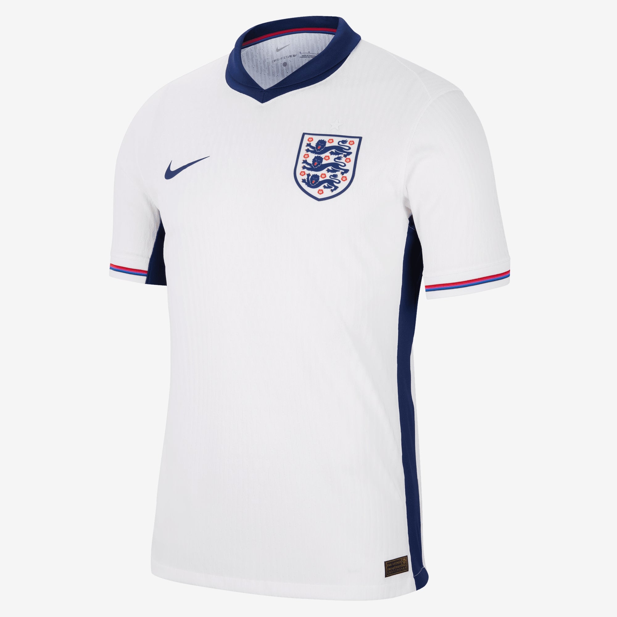 Nike England (Men's Team) 2024/25 Match Home Men's Dri-FIT ADV Soccer Authentic Jersey - White/Blue Void