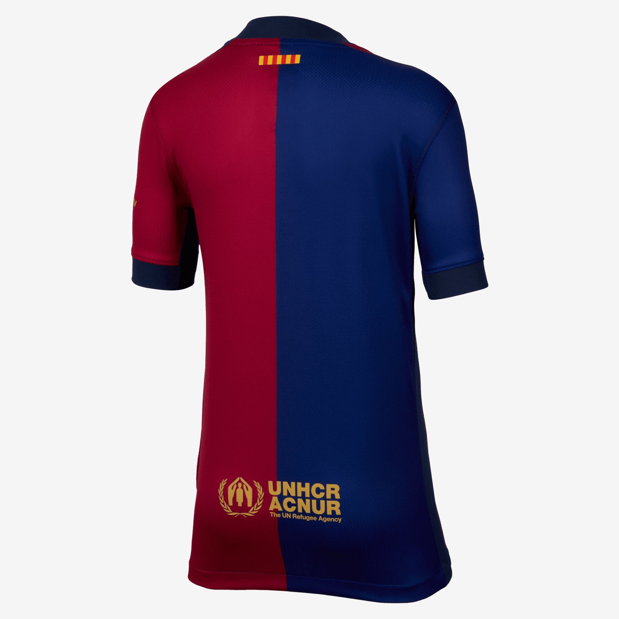 Nike FC Barcelona 2024/25 Stadium Home Big Kids' Dri-FIT Soccer Replica Jersey - Deep Royal Blue/Noble Red/Club Gold