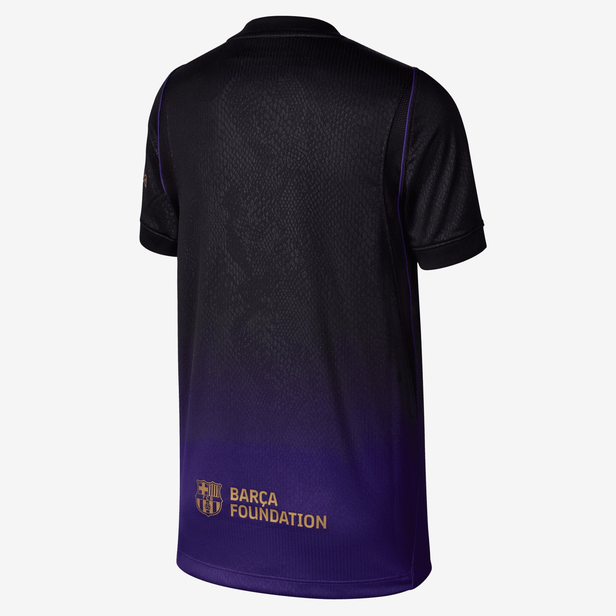 Nike FC Barcelona 2026/27 Stadium Away Big Kids' Kobe Dri-FIT Soccer Replica Jersey - Field Purple/Field Purple/Metallic Gold