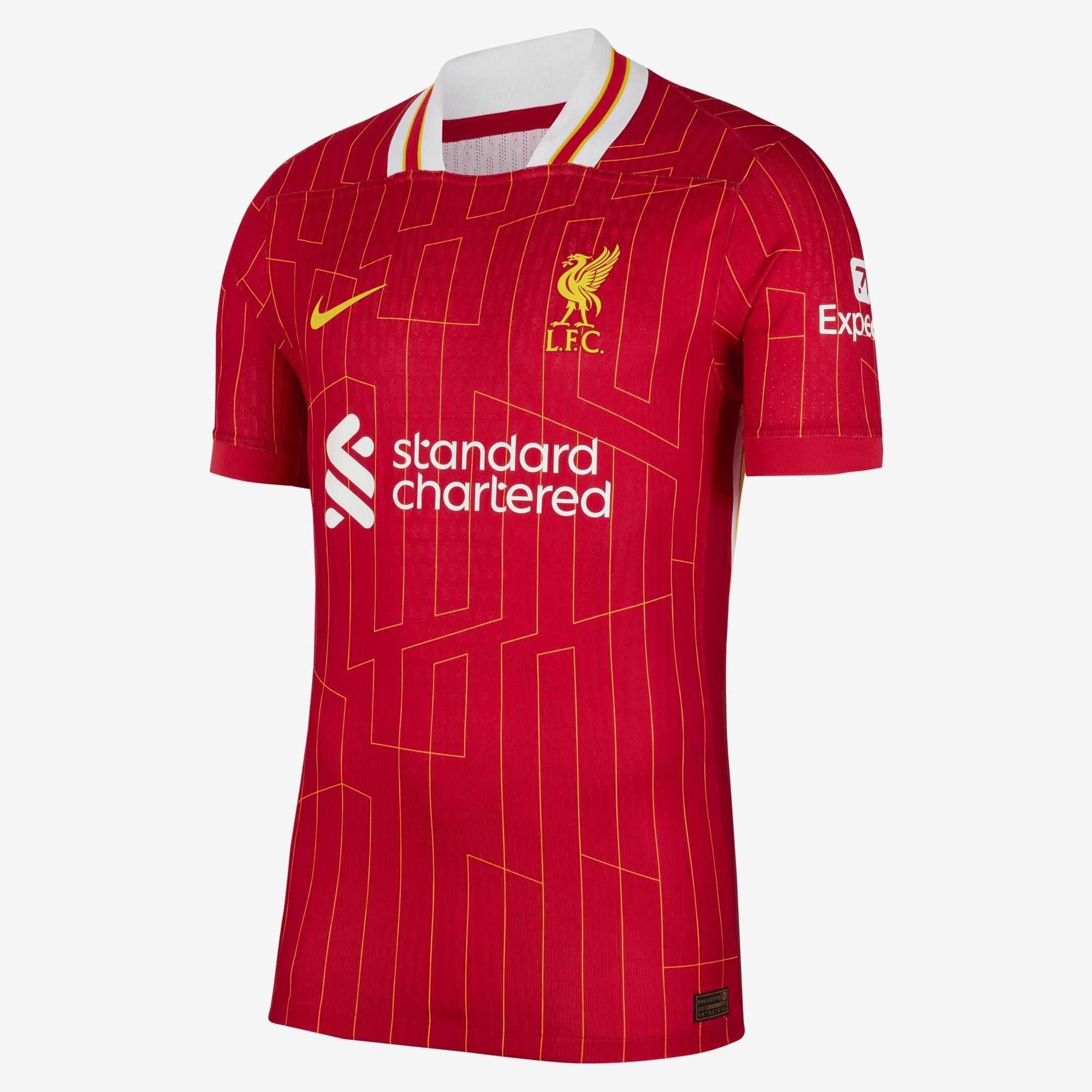 Nike Liverpool FC 2024/25 Match Home Men's Dri-FIT ADV Soccer Authentic Jersey - Gym Red/White/Chrome Yellow