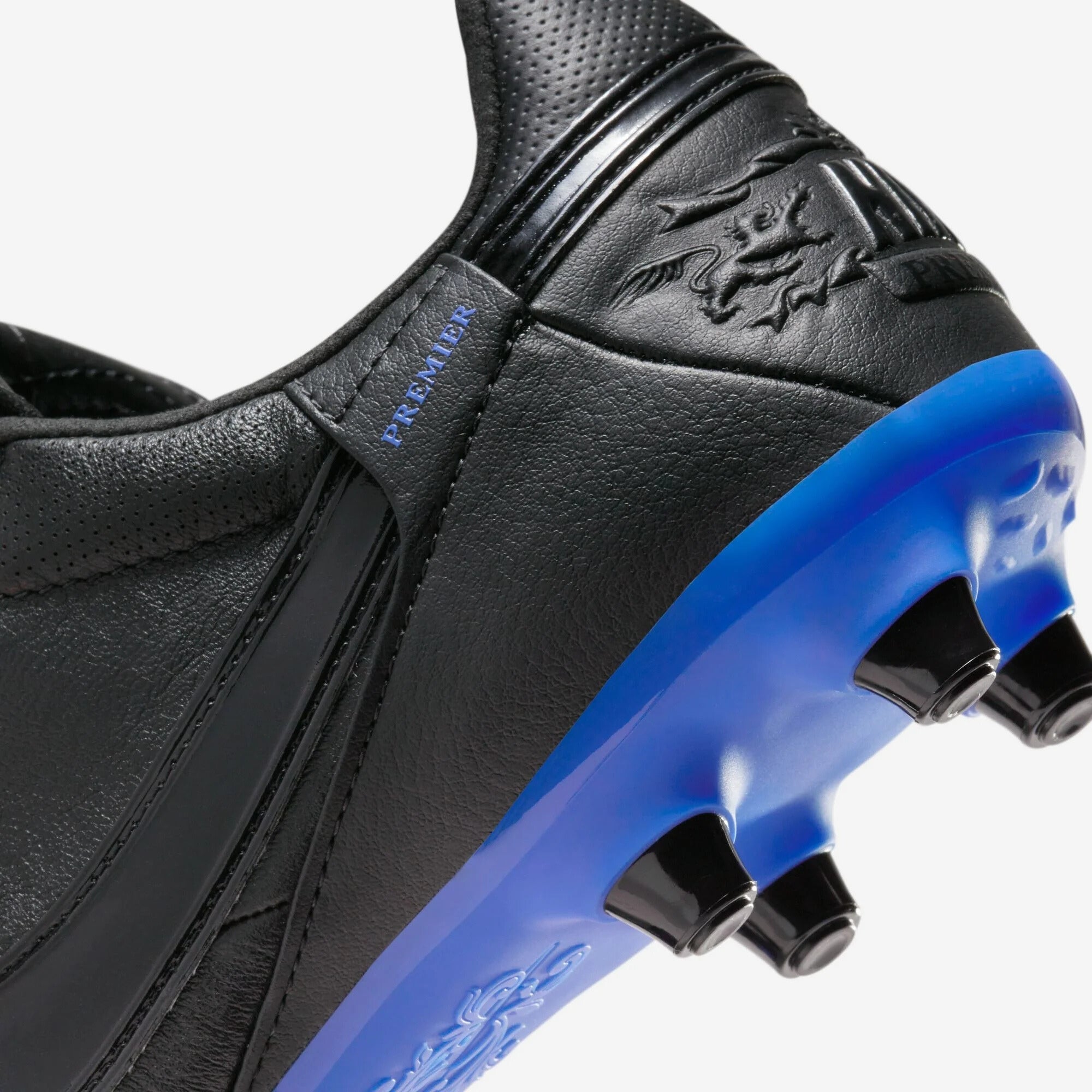 Nike Premier 3 Firm-Ground Low-Top Soccer Cleats - Black/Black/Hyper Royal
