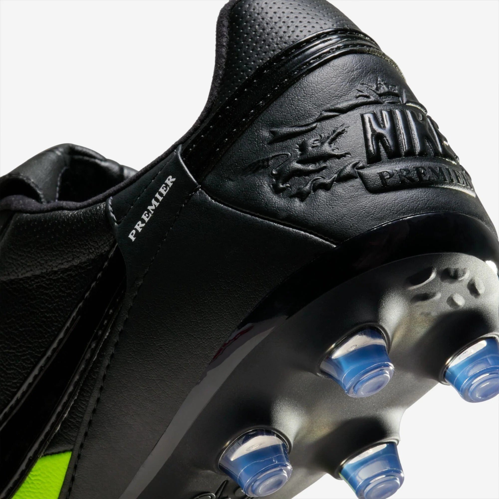Nike Premier 3 Firm-Ground Low-Top Soccer Cleats - Black/Black/Volt