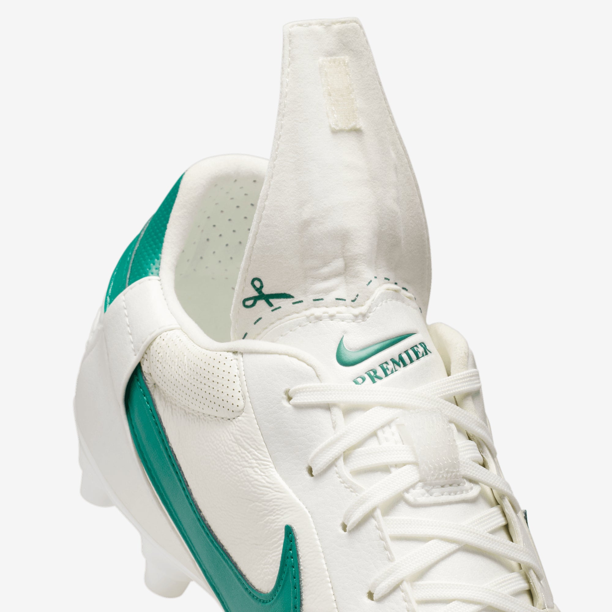 Nike Premier 3 FG Low-Top Soccer Cleats - Mtlc Summit Wht/Mystic Green