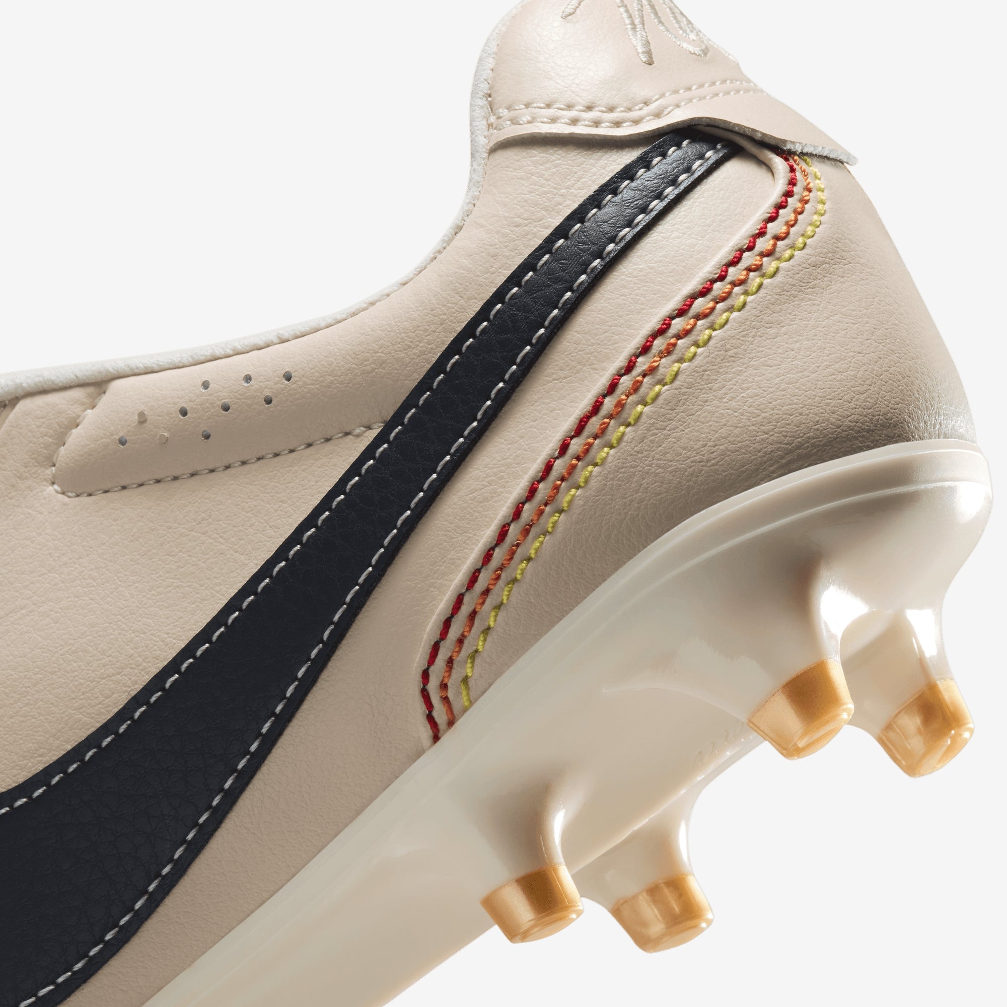 Nike Tiempo Ligera Pro Firm-Ground Low-Top Soccer Cleats - Pearl White/Dark Obsidian