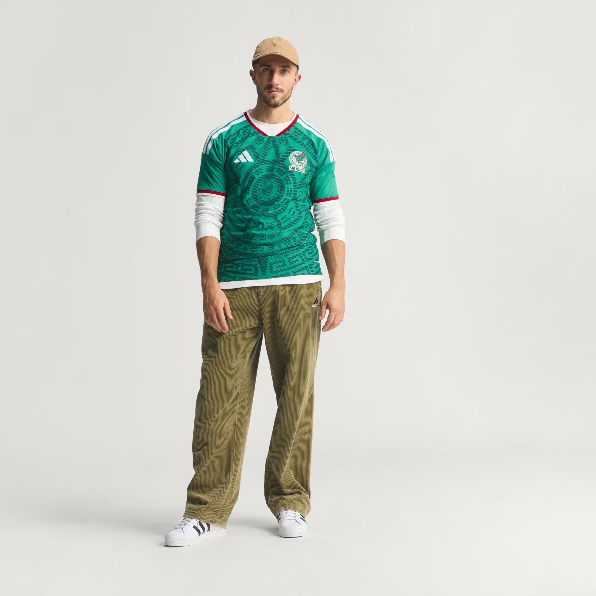 adidas Mexico 2026 Match Home Men's CLIMACOOL+ Soccer Authentic Jersey - Bold Green