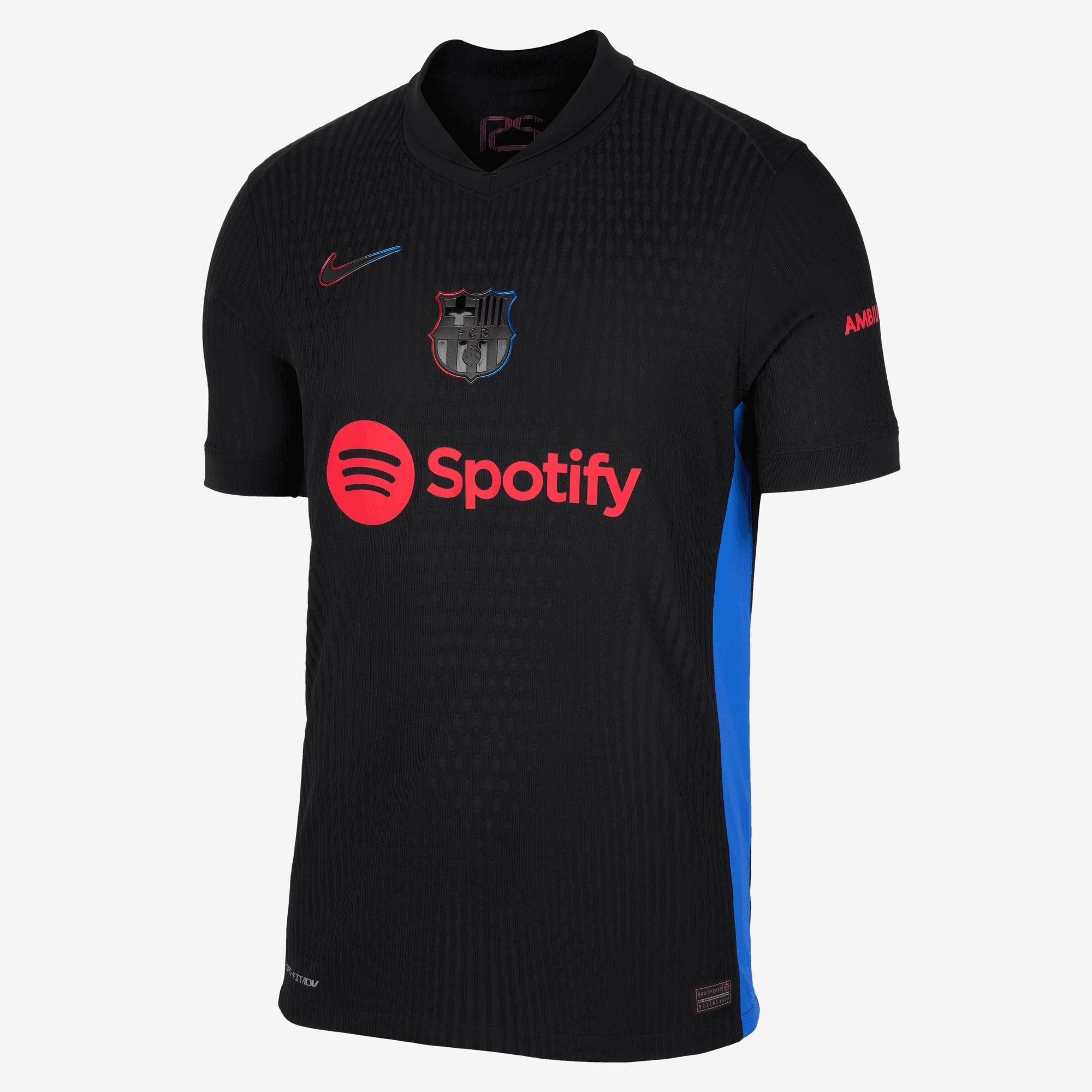 Nike FC Barcelona 2024/25 Match Away Men's Dri-FIT ADV Soccer Authentic Jersey - Black/University Red/Hyper Royal/Black