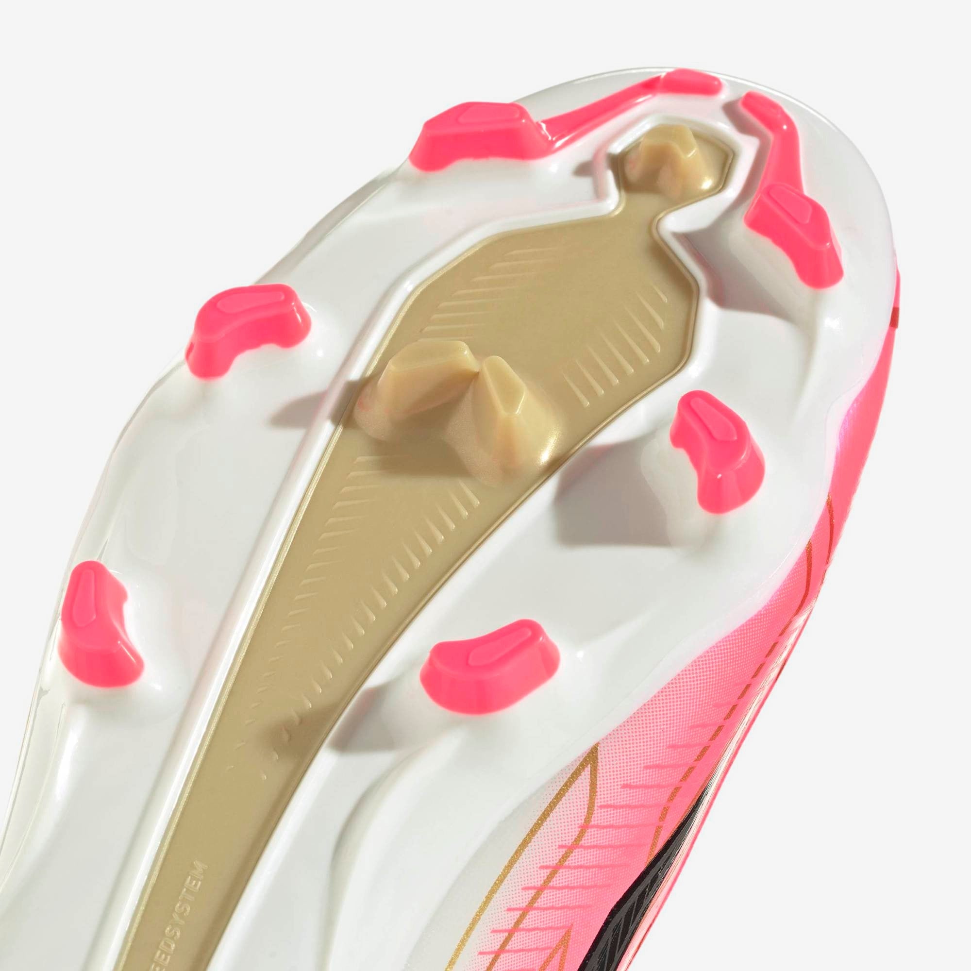 adidas F50 Hyperfast League Firm-Ground High-Top Soccer Cleats - Solar Turbo / Core Black / Gold Met.